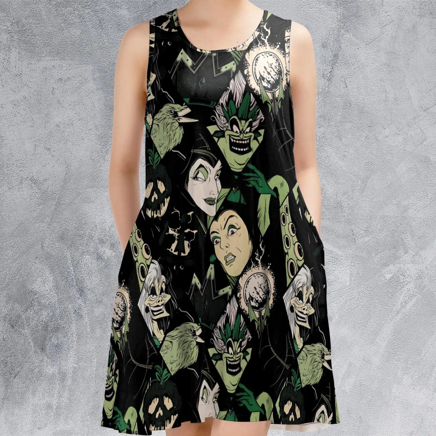 Casual Sleeveless Dress - ZCVVLMBR