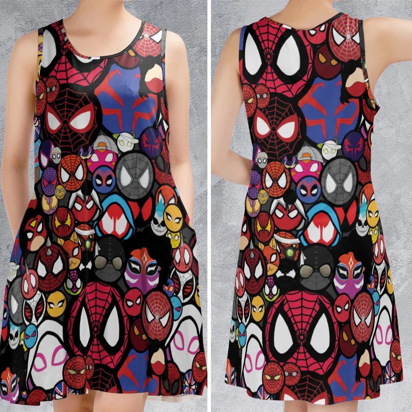 Casual Sleeveless Dress - JREL7U7V