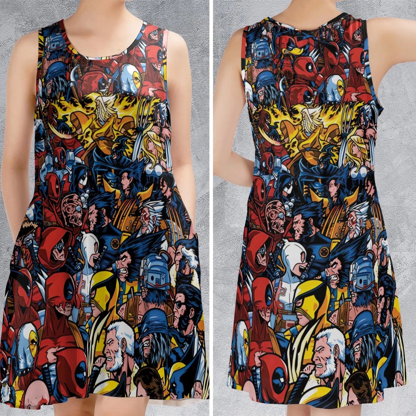 Casual Sleeveless Dress - GUZ6CBDR