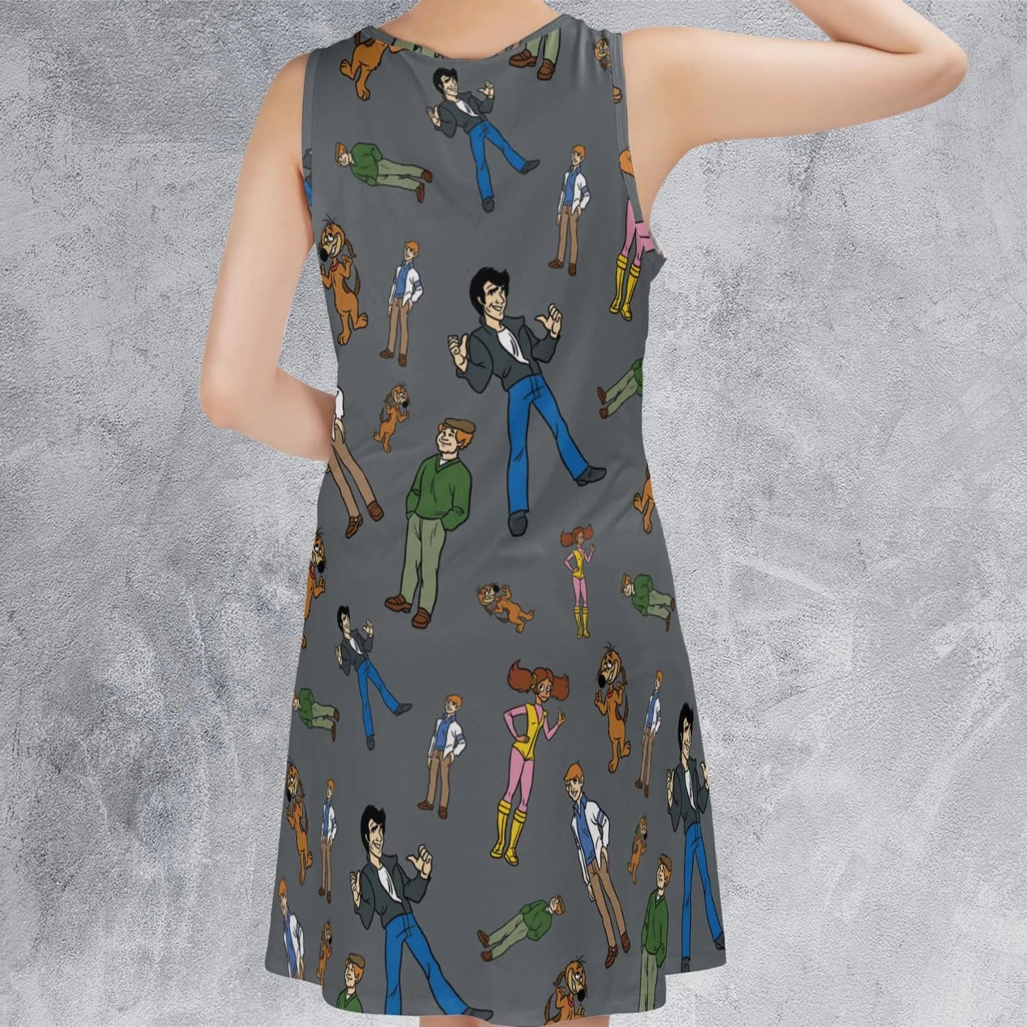 Casual Sleeveless Dress - A22G8TW4