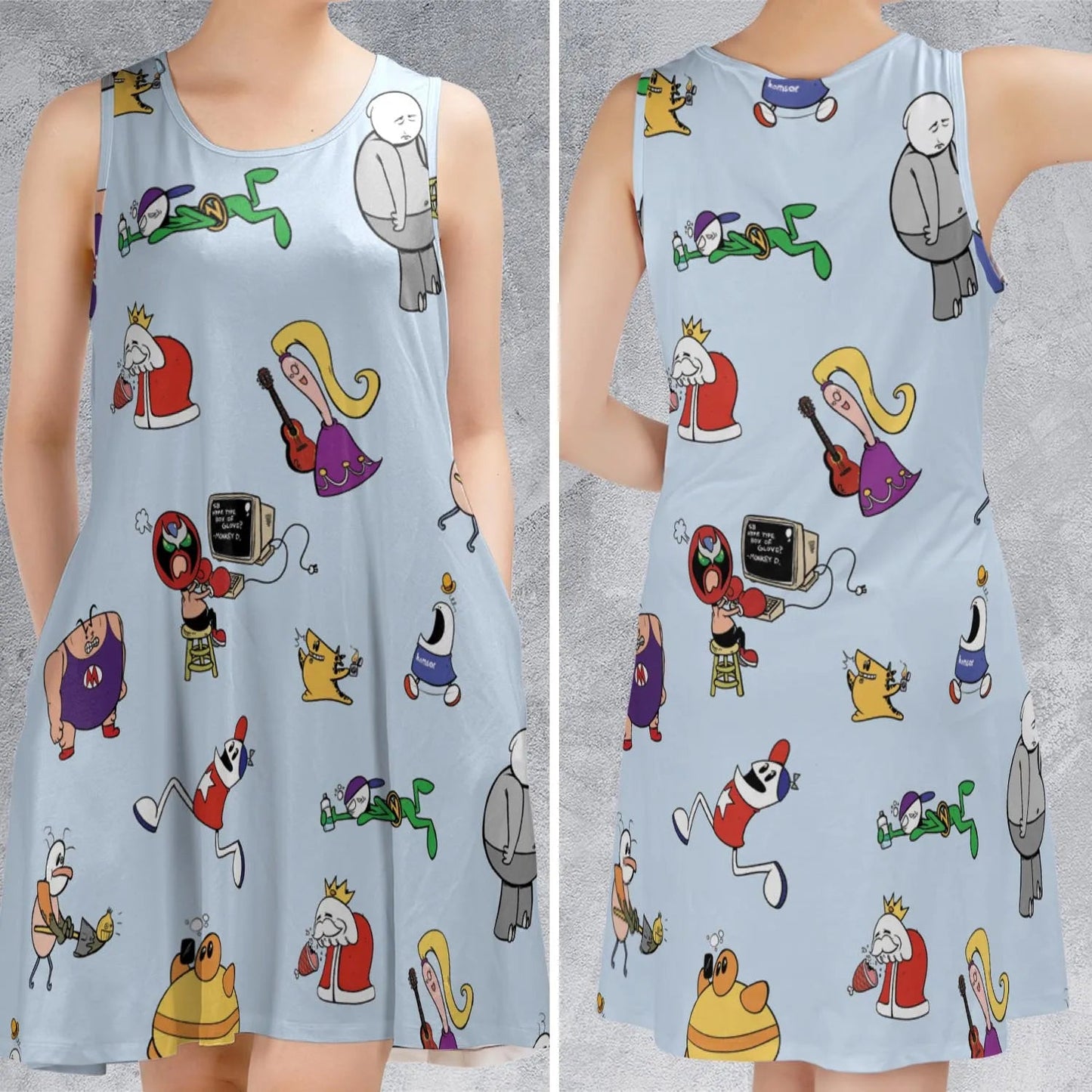 Casual Sleeveless Dress - AUE7W2TJ