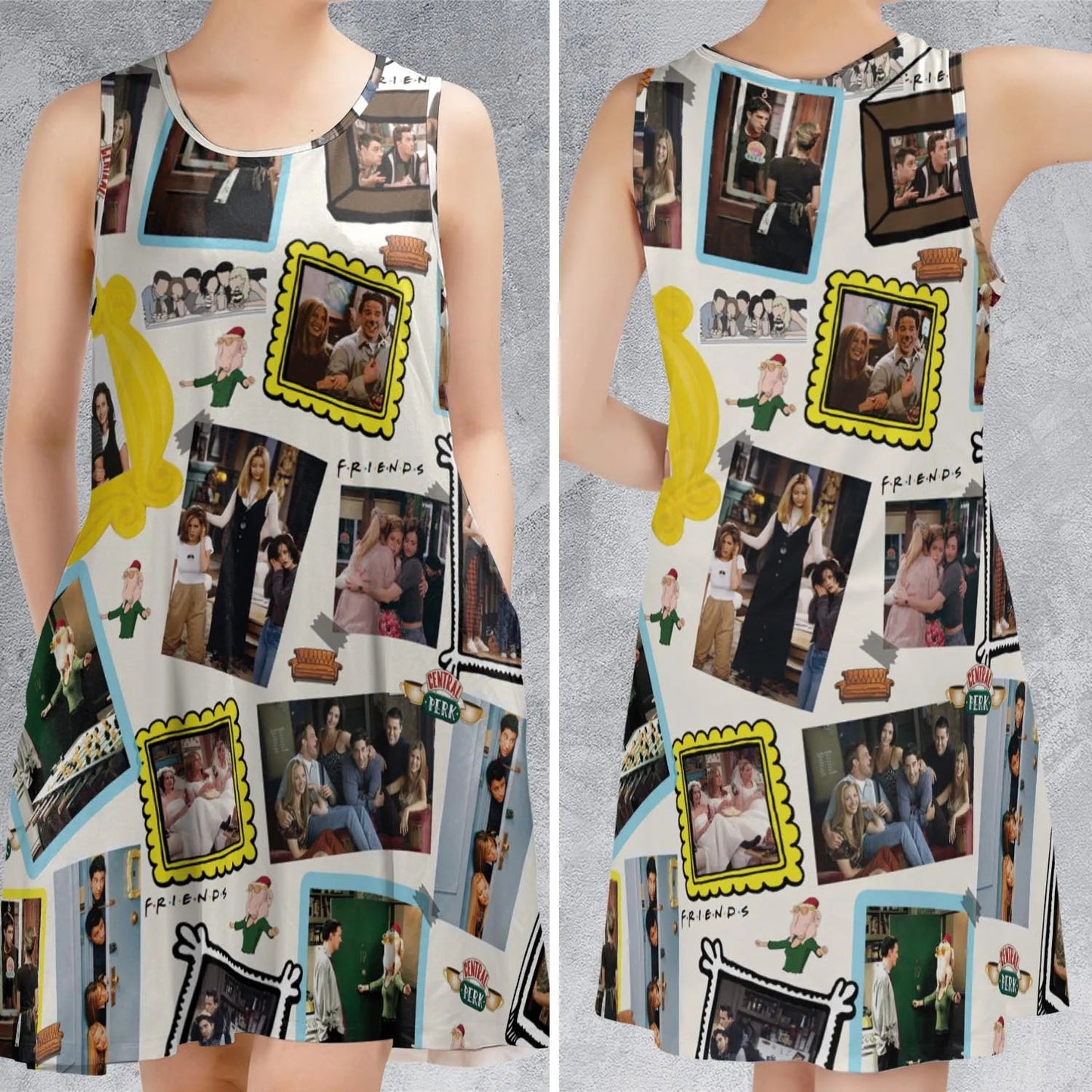 Casual Sleeveless Dress - GJL5G45S