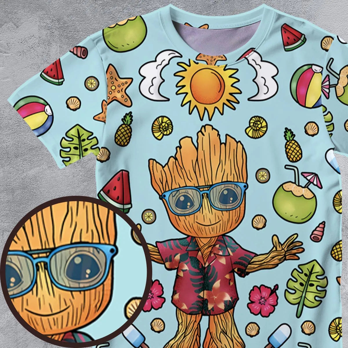 Full Print T-Shirt - SKLTGNK9