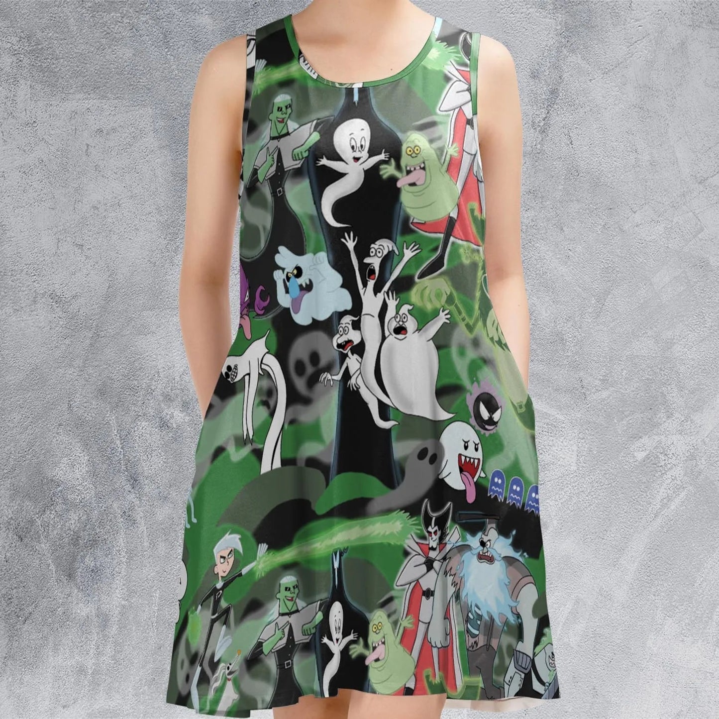 Casual Sleeveless Dress - J1YGVMLG