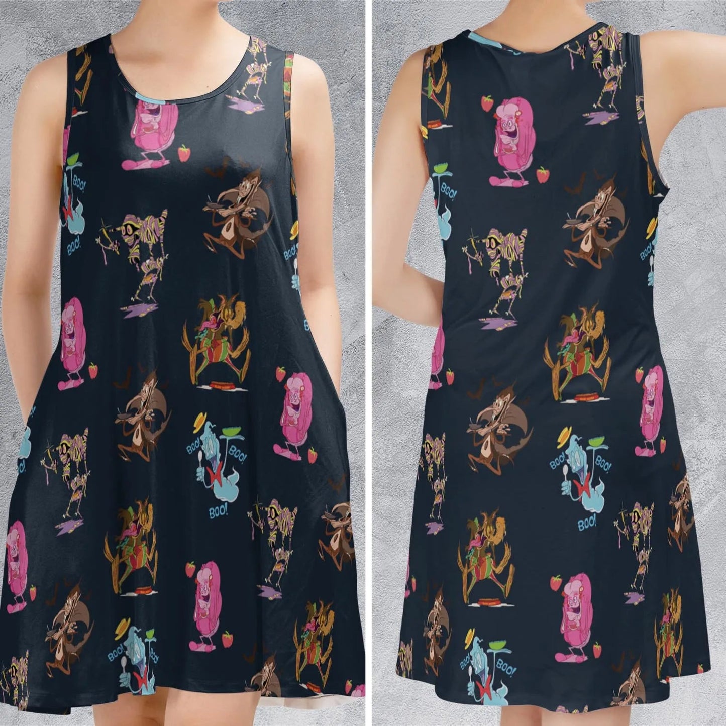 Casual Sleeveless Dress - S6JN22WS
