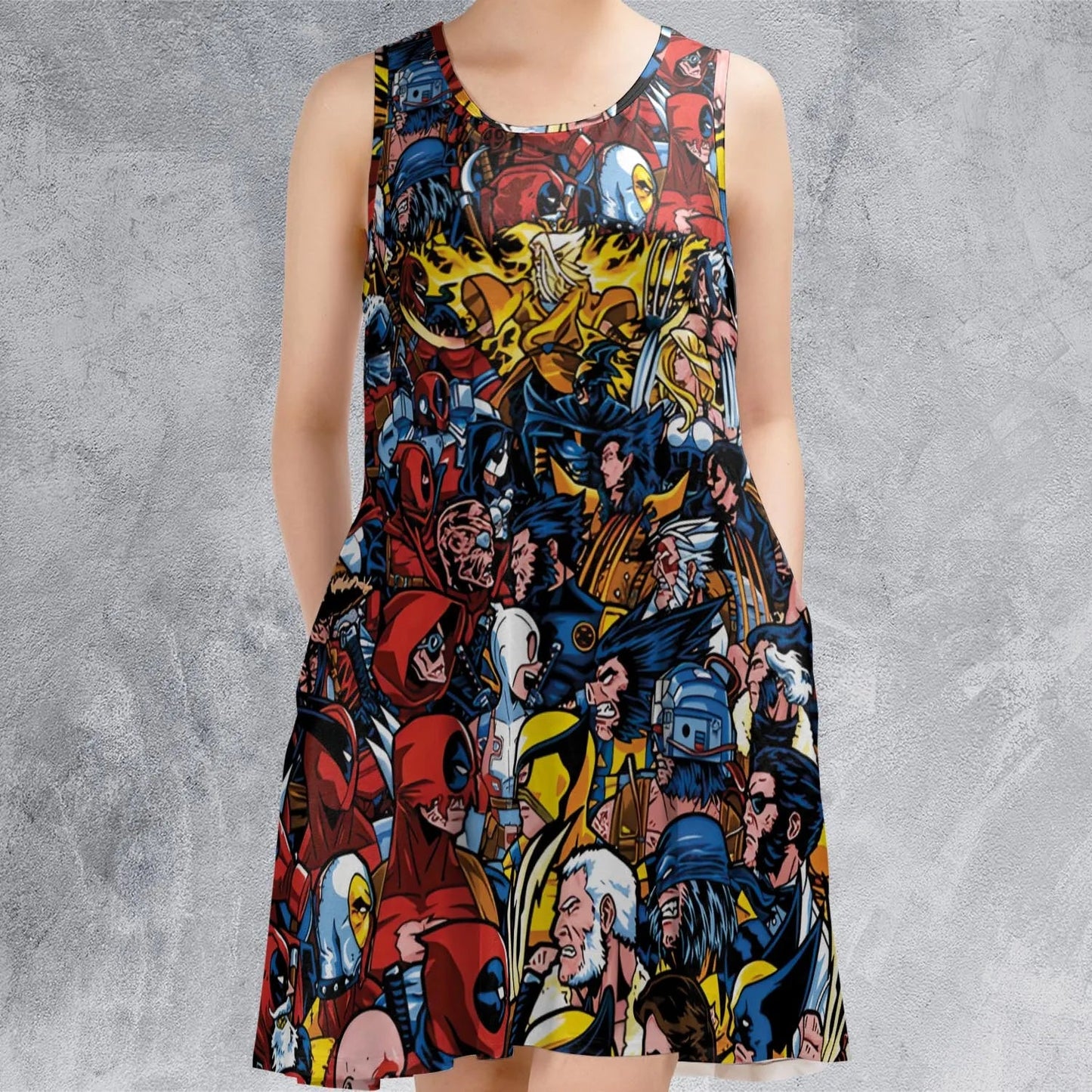 Casual Sleeveless Dress - GUZ6CBDR