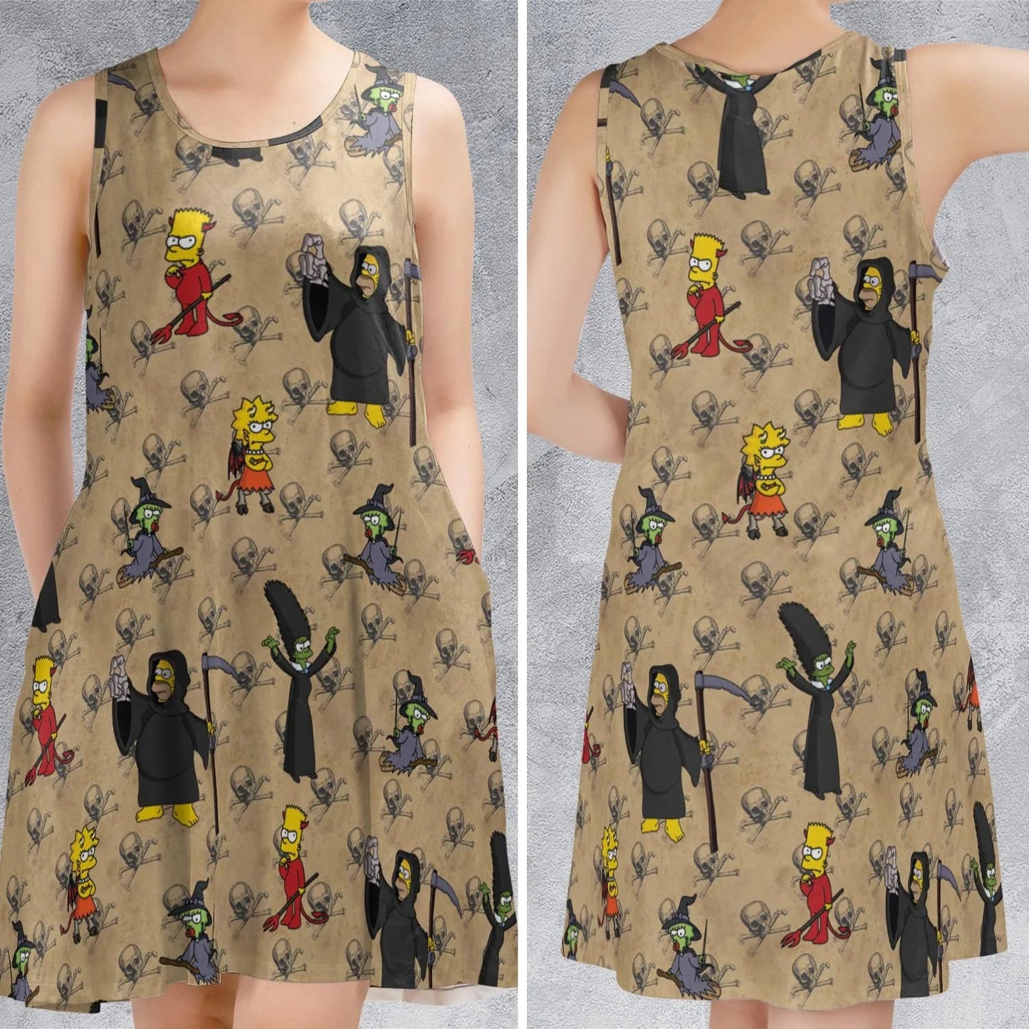 Casual Sleeveless Dress - ZHBLALRP
