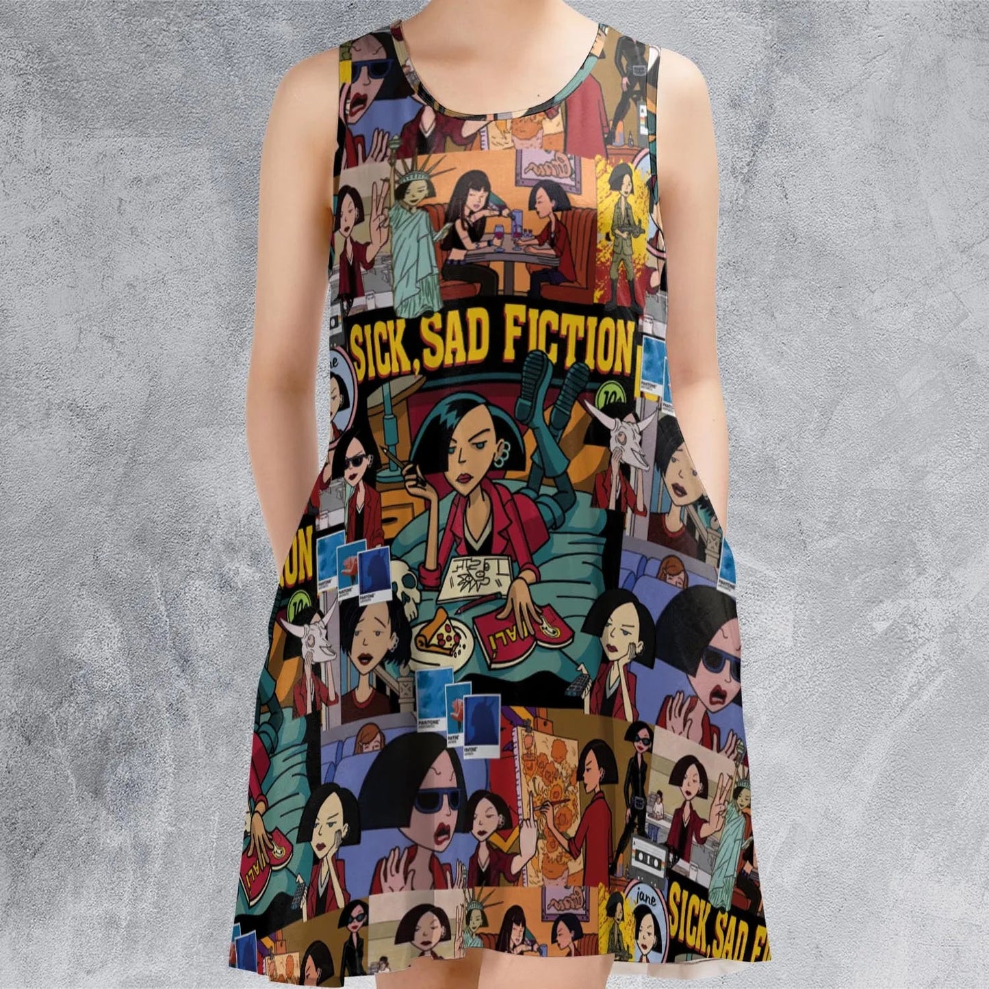 Casual Sleeveless Dress - 7VPHSDKK
