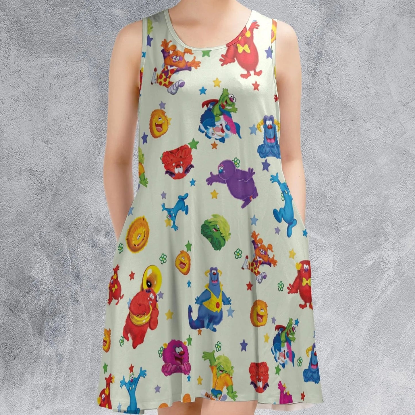 Casual Sleeveless Dress - P7H8XPAR