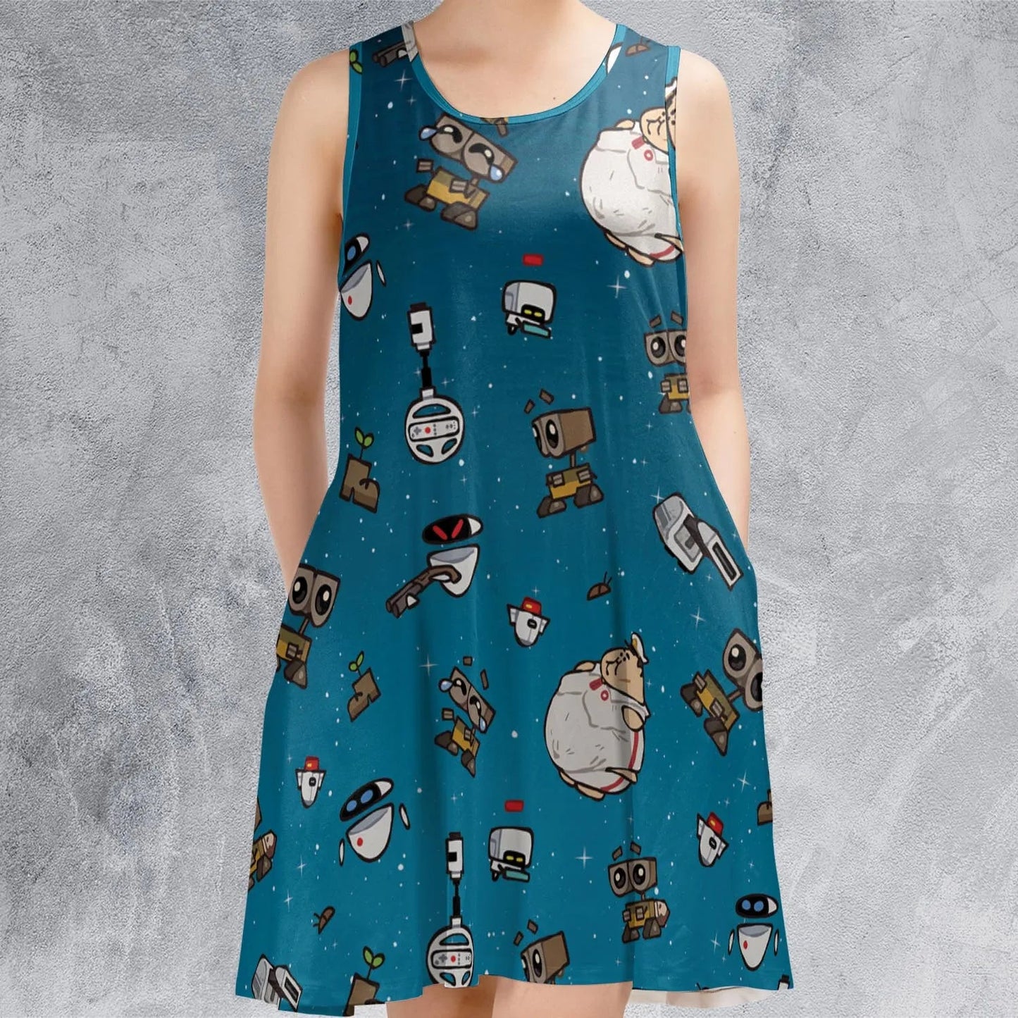 Casual Sleeveless Dress - VTYKX31D