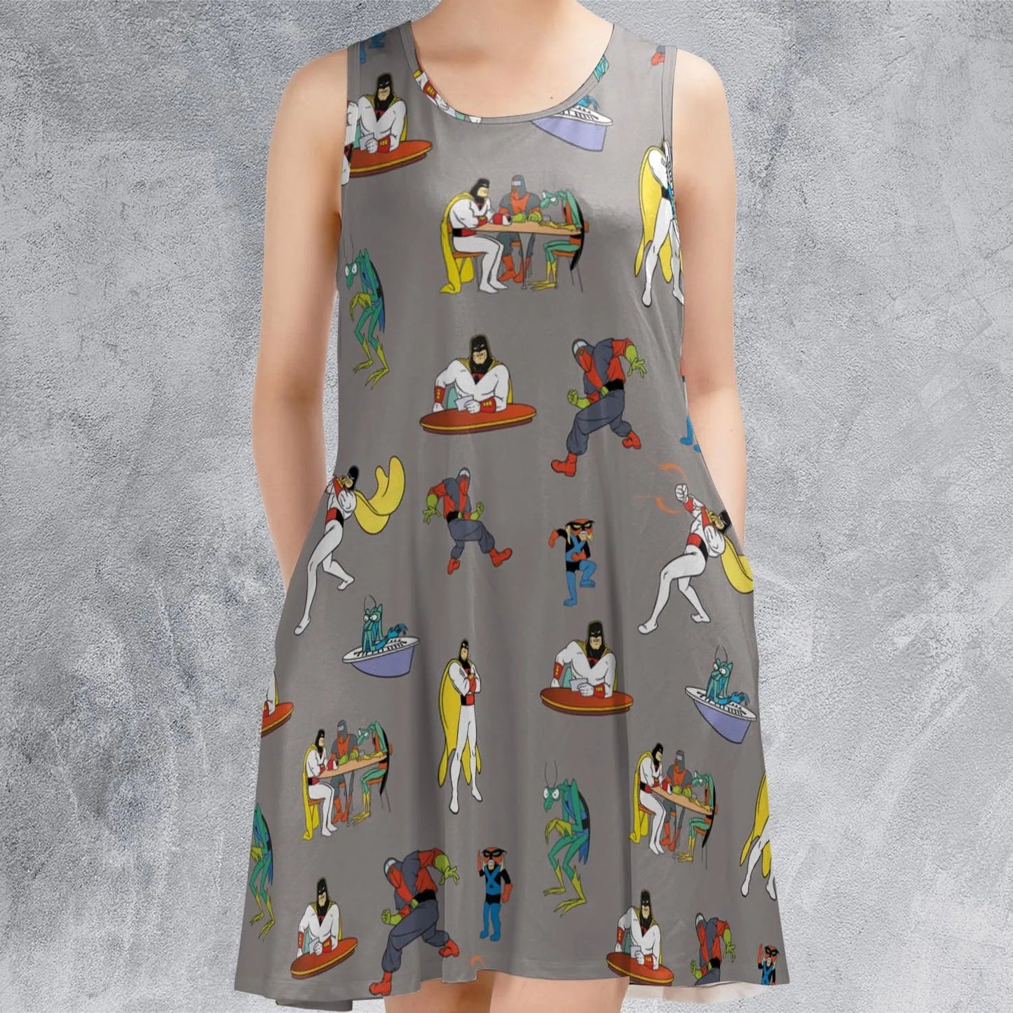 Casual Sleeveless Dress - 1TD2BUVV