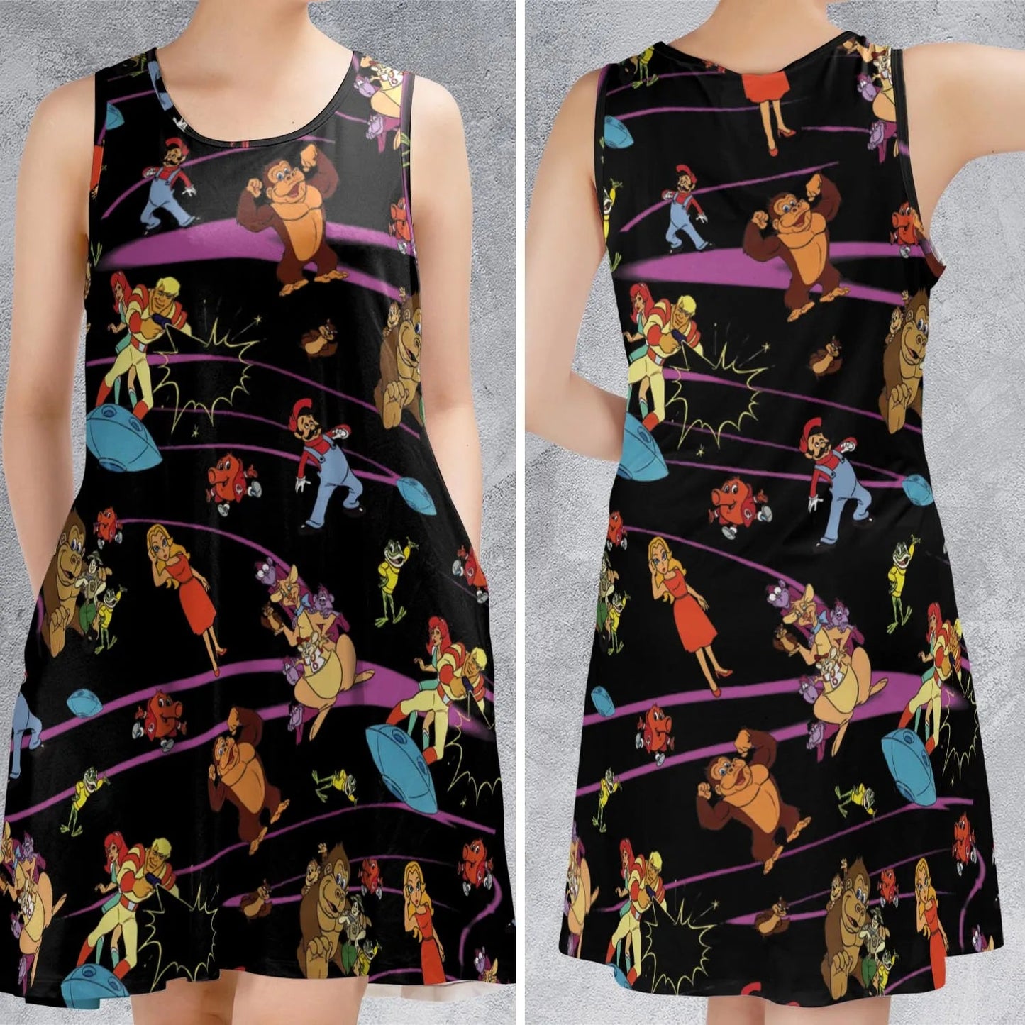 Casual Sleeveless Dress - 8982J143