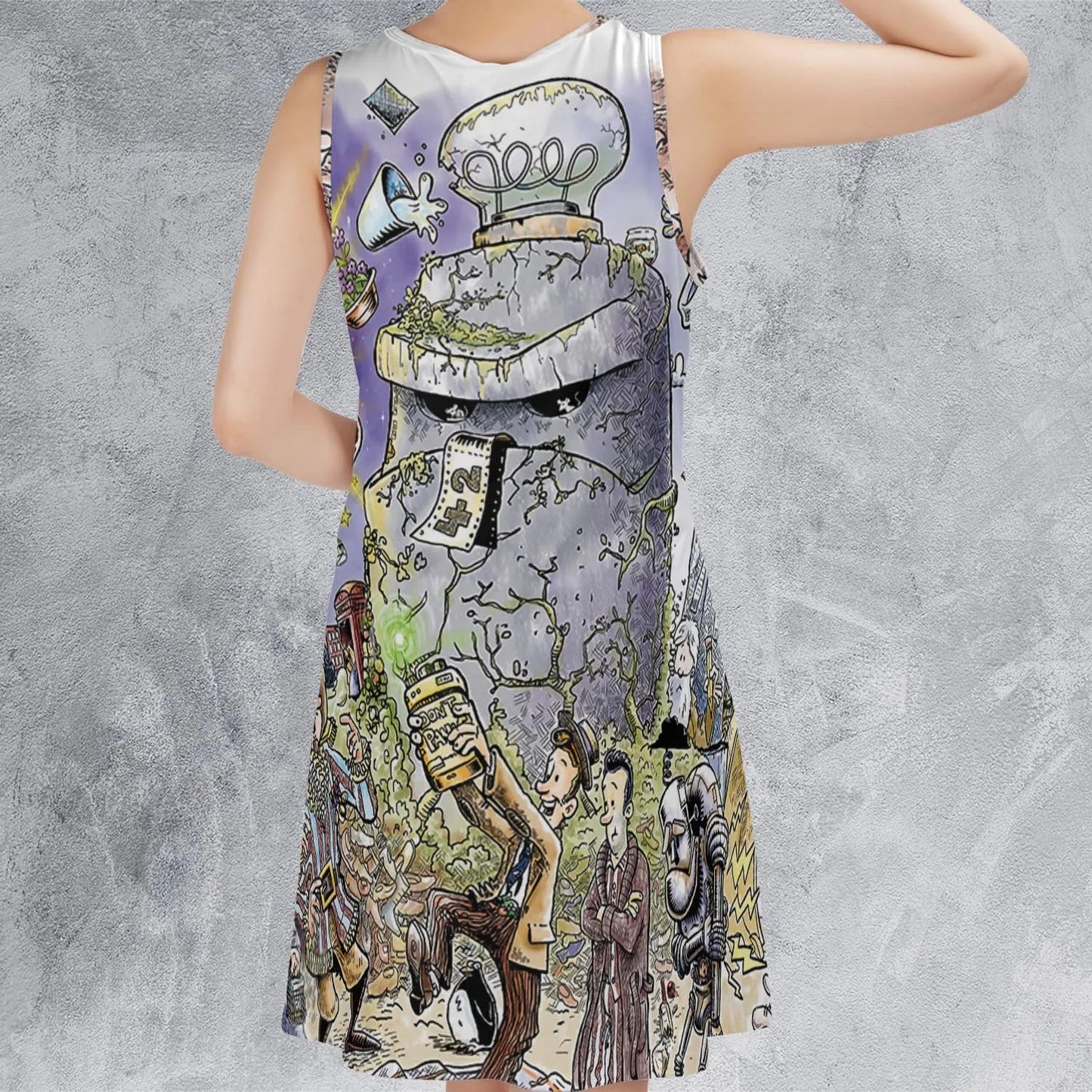 Casual Sleeveless Dress - FKJY2KS8