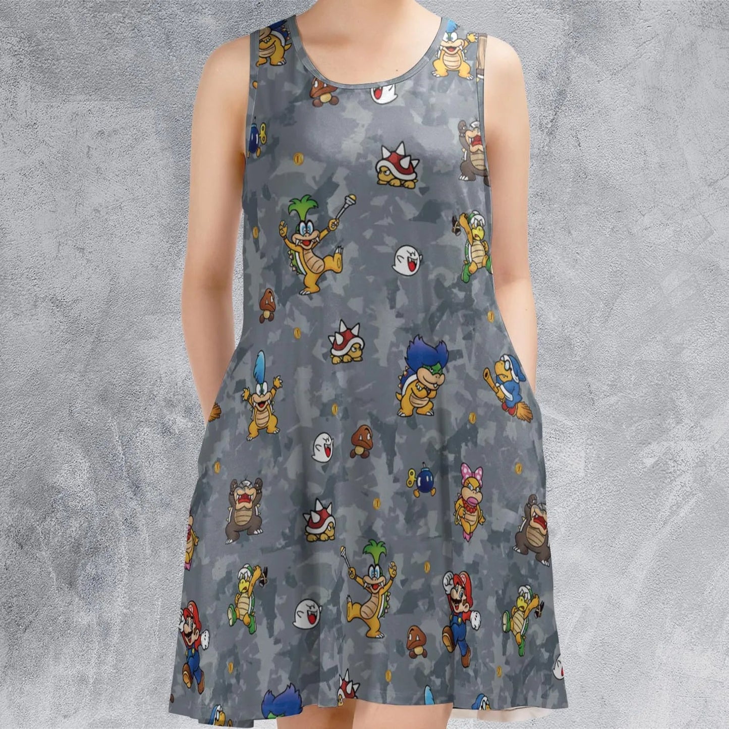 Casual Sleeveless Dress - 1N3RKBPK