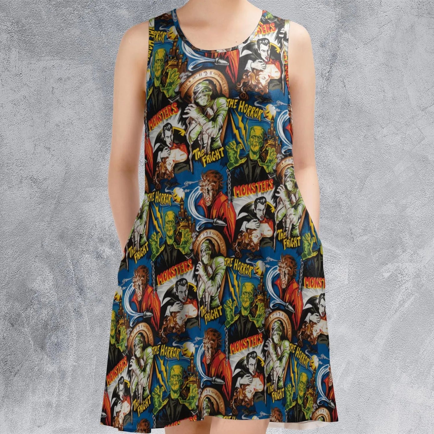 Casual Sleeveless Dress - 856TPVWK