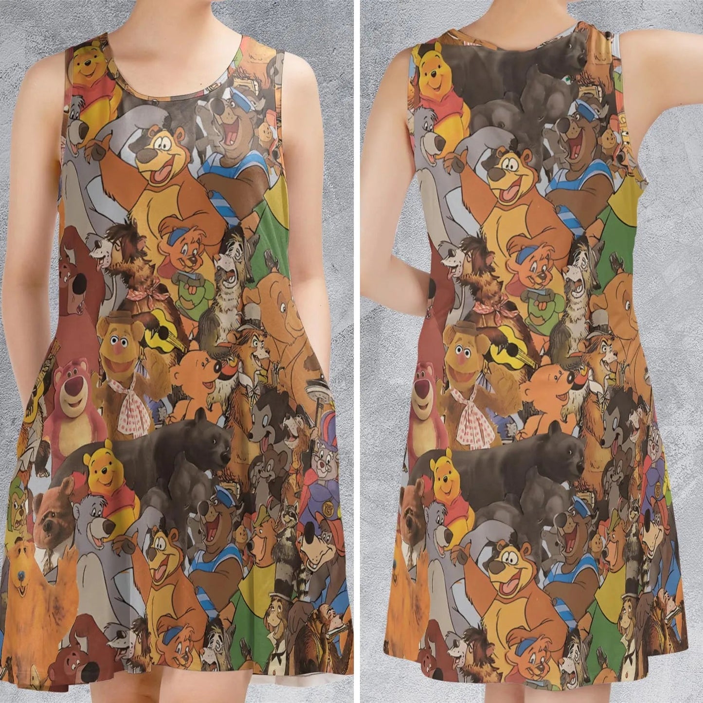 Casual Sleeveless Dress - JFK1KFVF