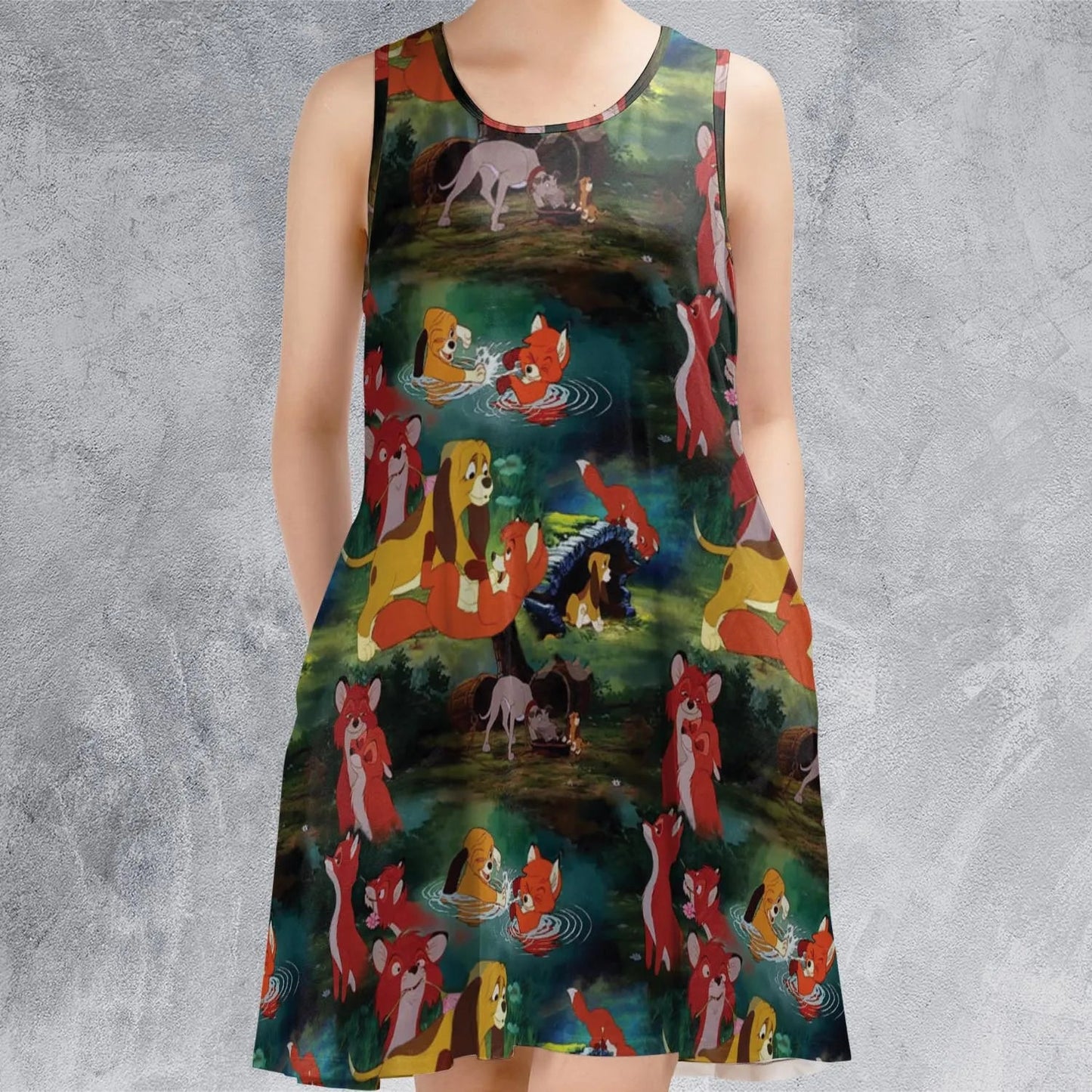 Casual Sleeveless Dress - WWHHN9TJ