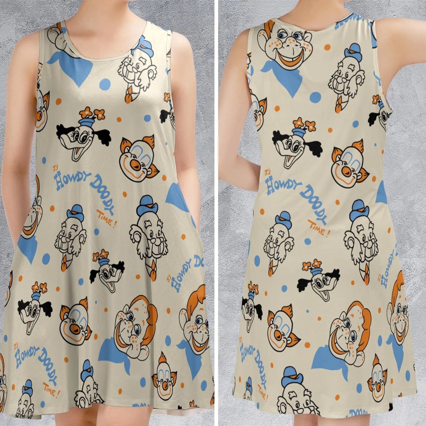 Casual Sleeveless Dress - 28JP7TFJ