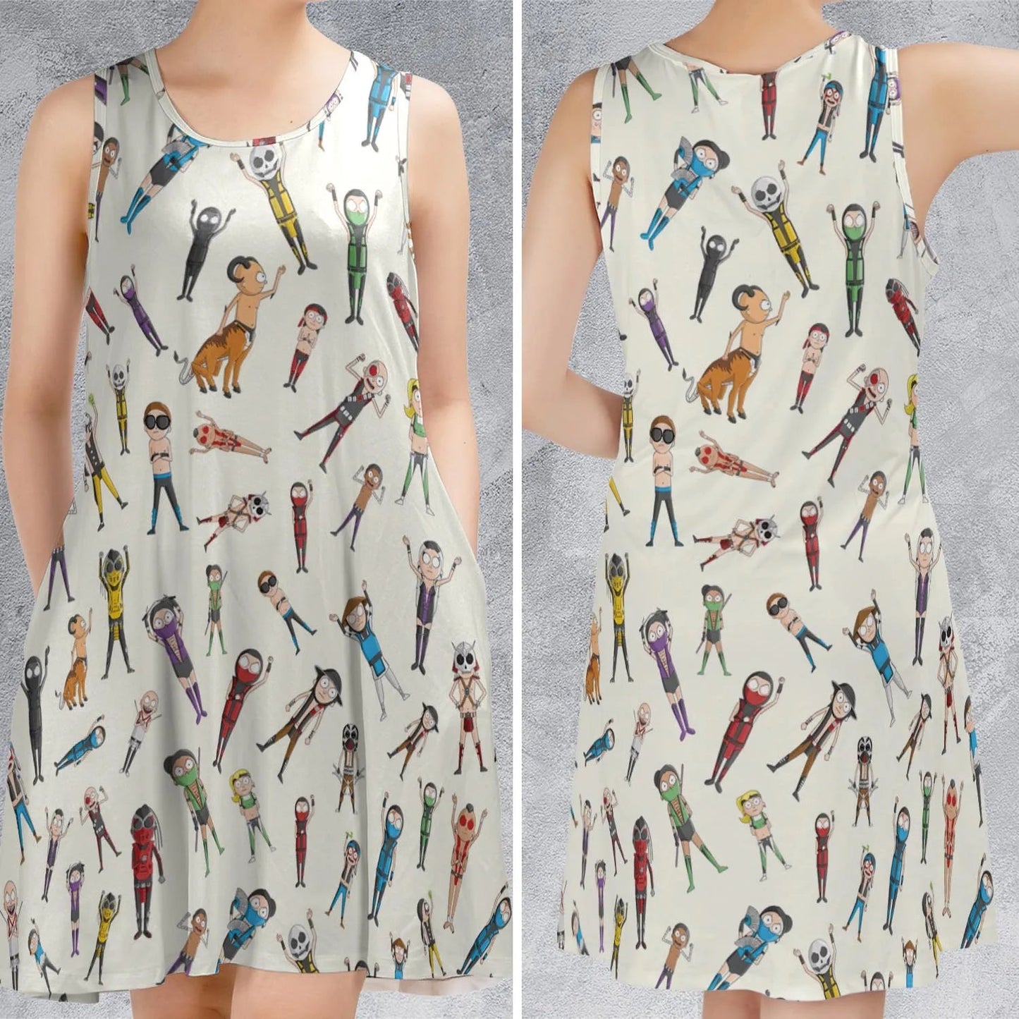 Casual Sleeveless Dress - 56ZSPJ75
