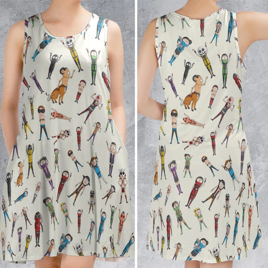 Casual Sleeveless Dress - 56ZSPJ75