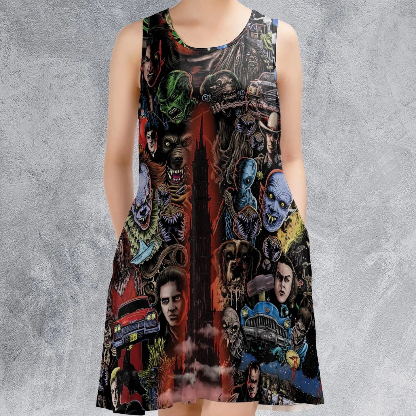 Casual Sleeveless Dress - P9ERQA8S