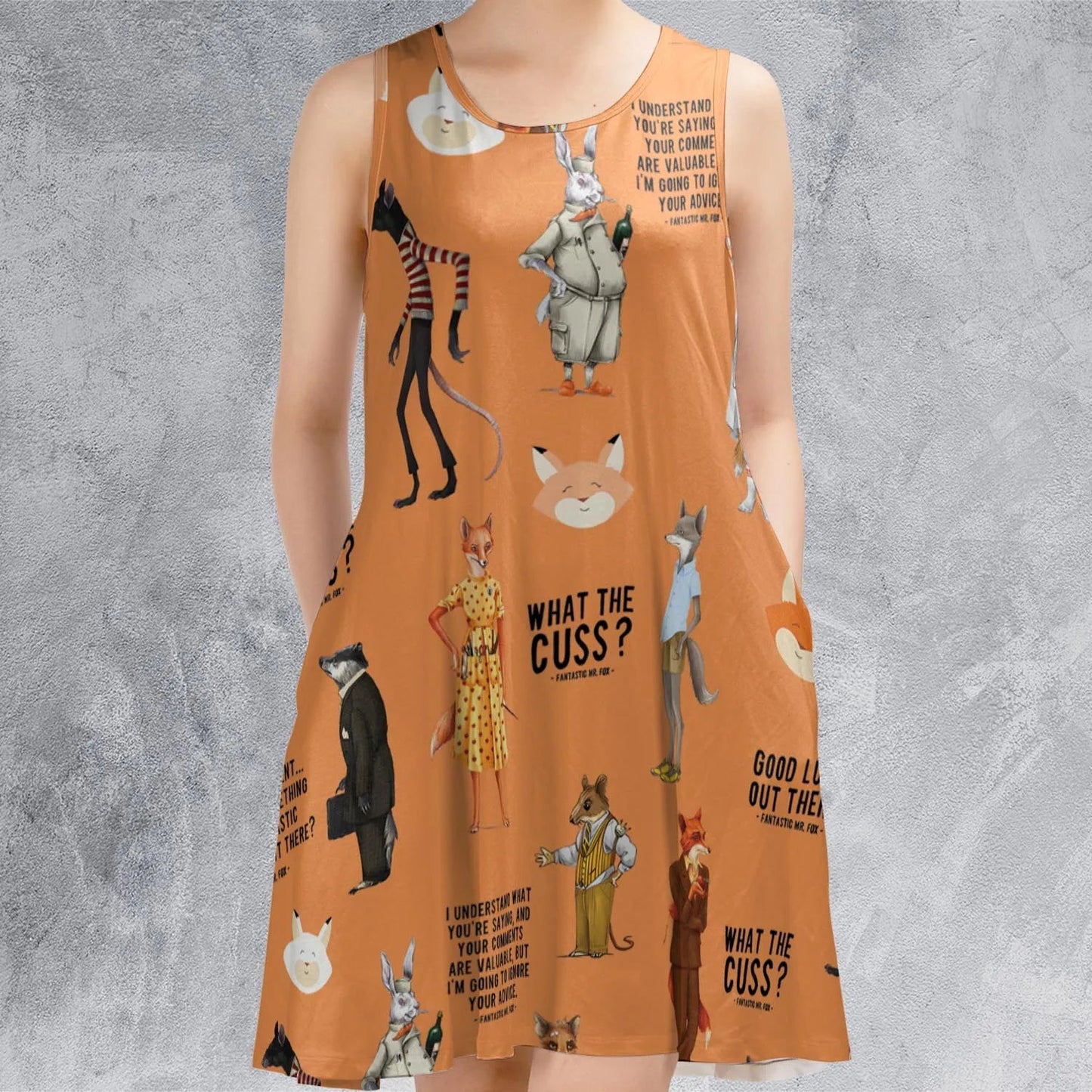 Casual Sleeveless Dress - YH9F4KJZ