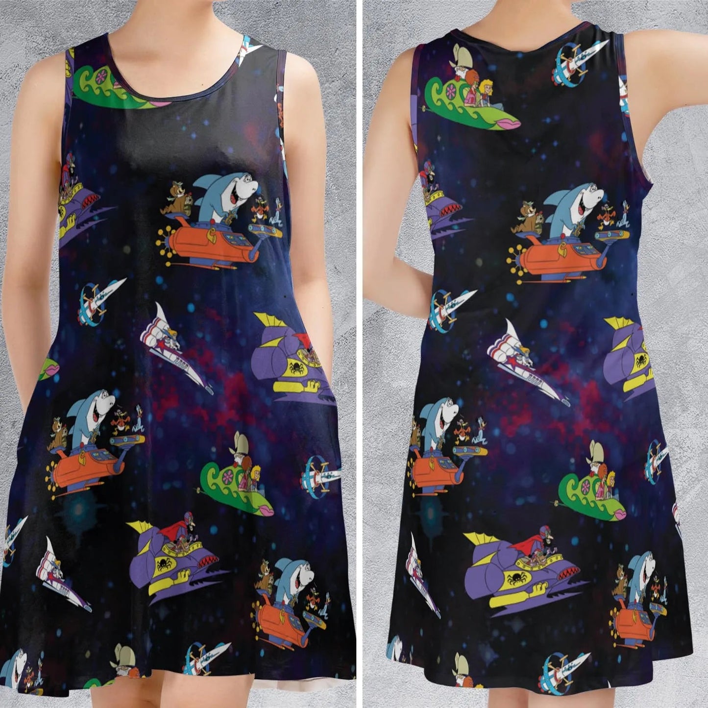 Casual Sleeveless Dress - U6SH2FC4