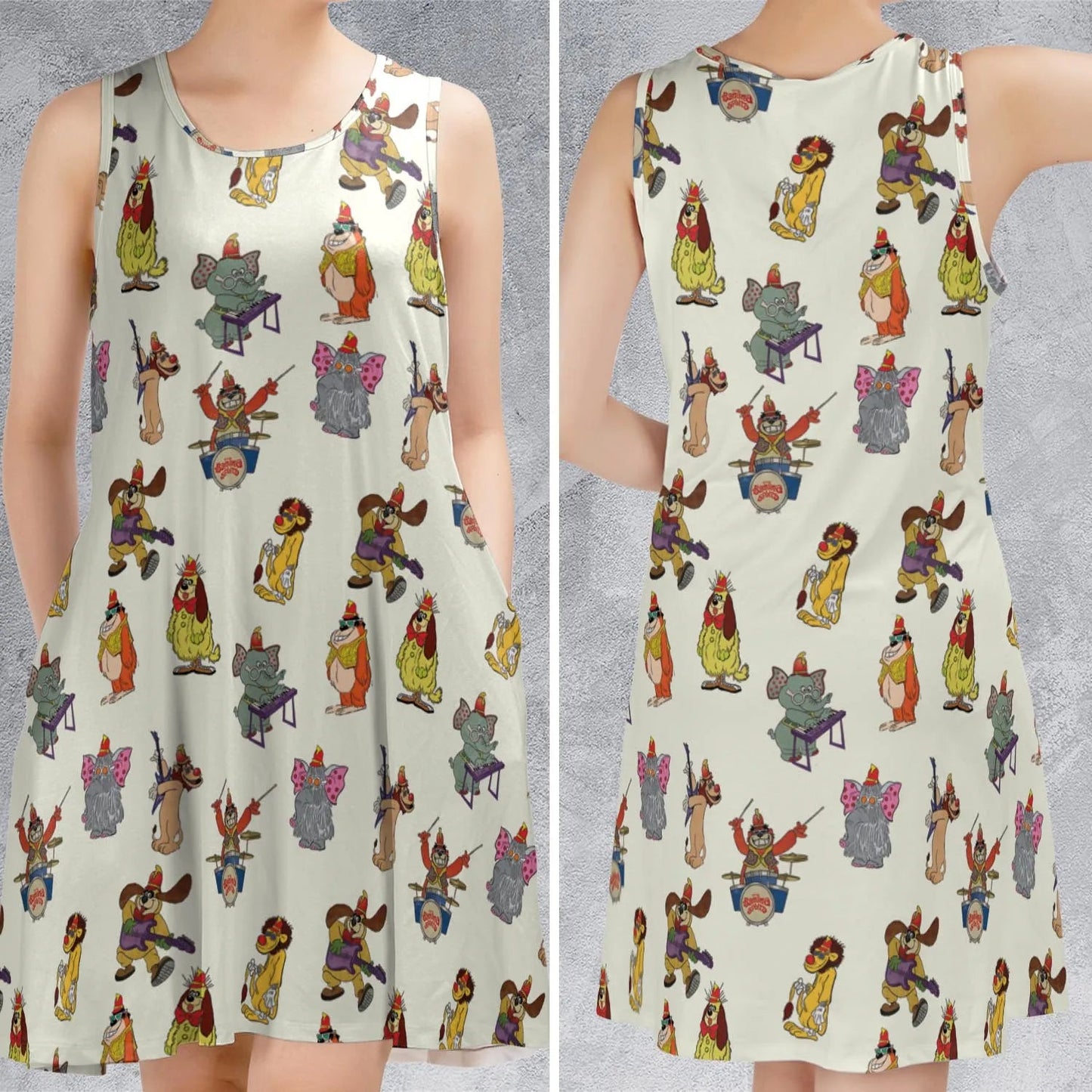 Casual Sleeveless Dress - G3NHT69K