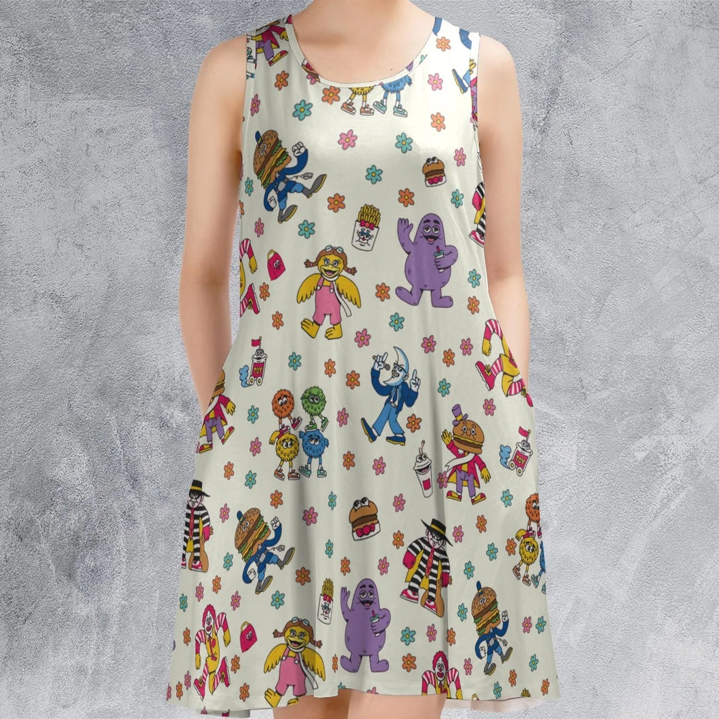 Casual Sleeveless Dress - APXMSNGA