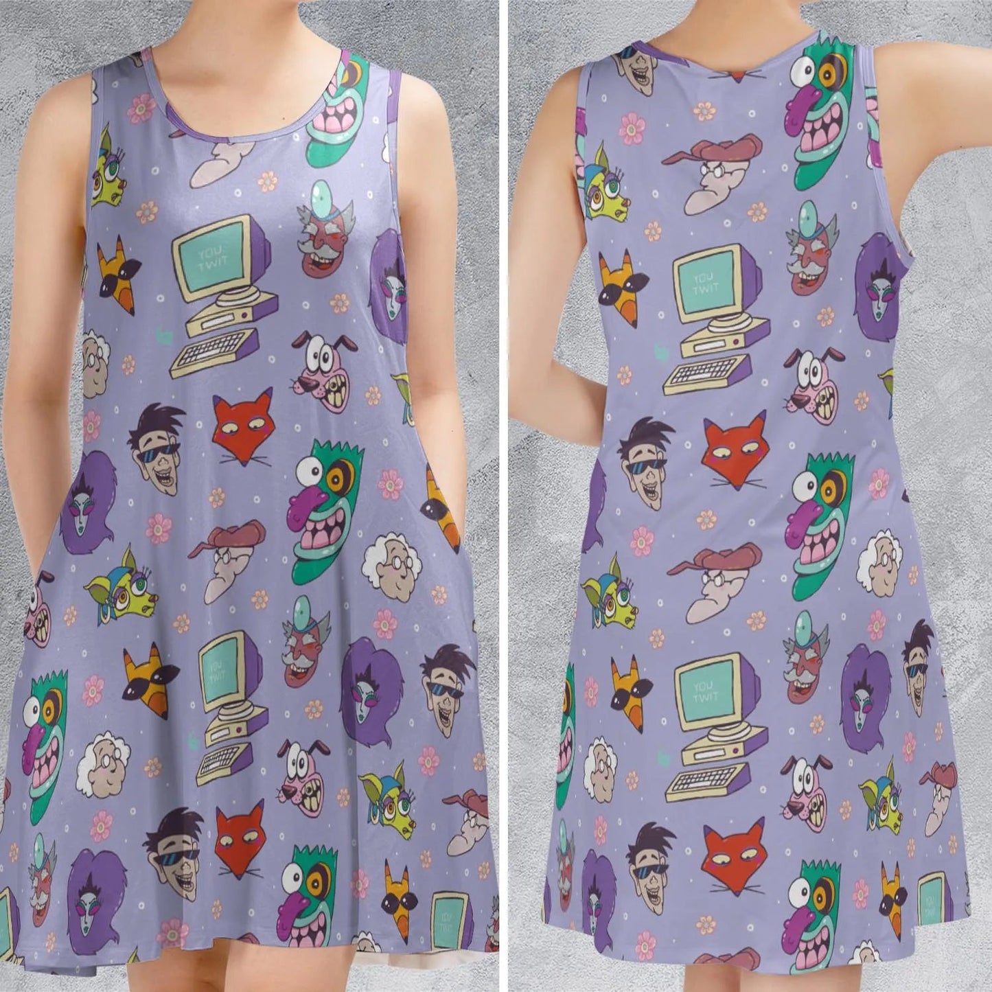 Casual Sleeveless Dress - 2CFQ58VS