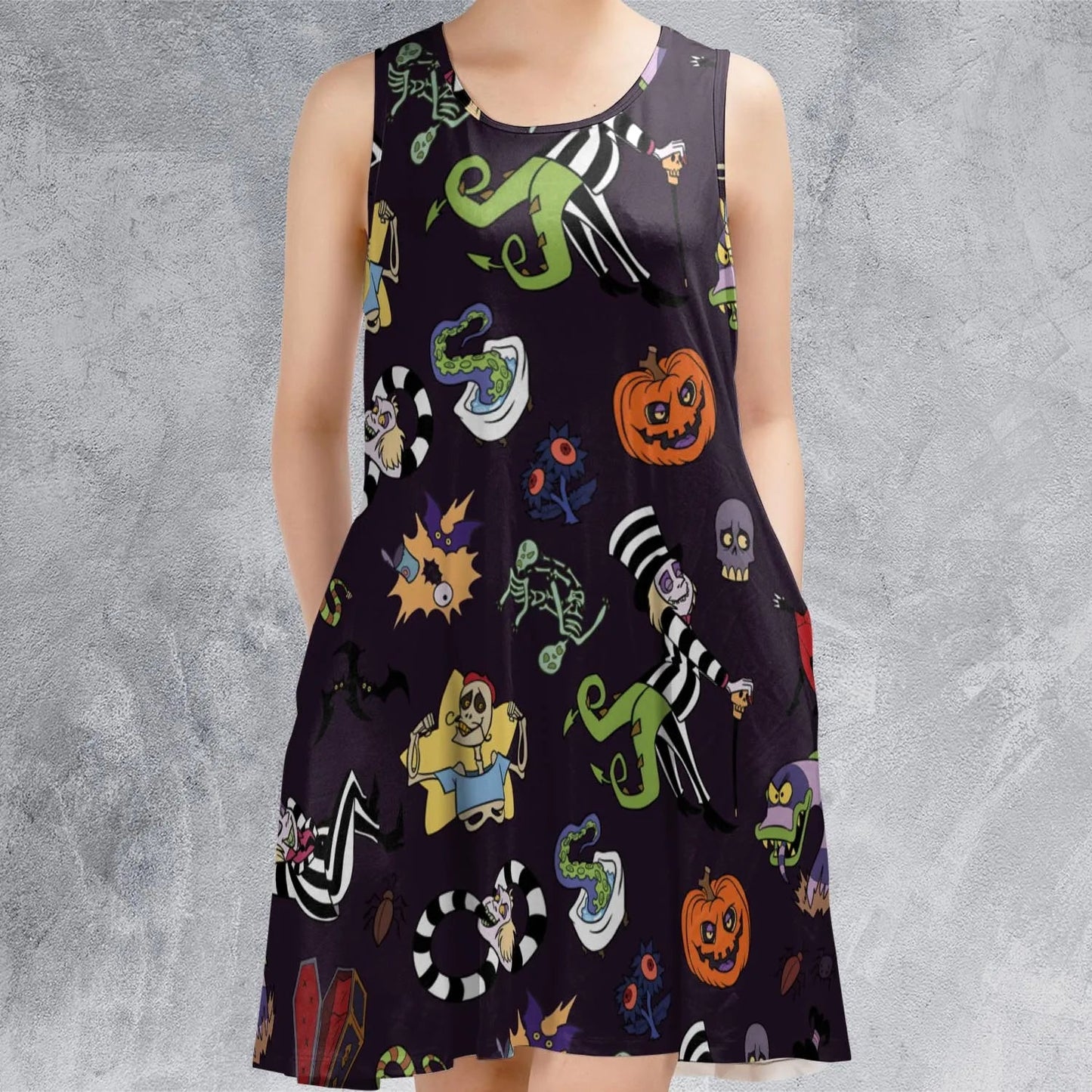 Casual Sleeveless Dress - 34NT29U8