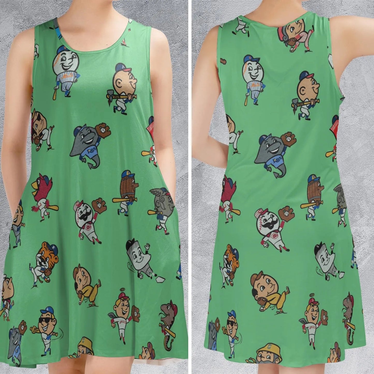 Casual Sleeveless Dress - TGNH4MAT