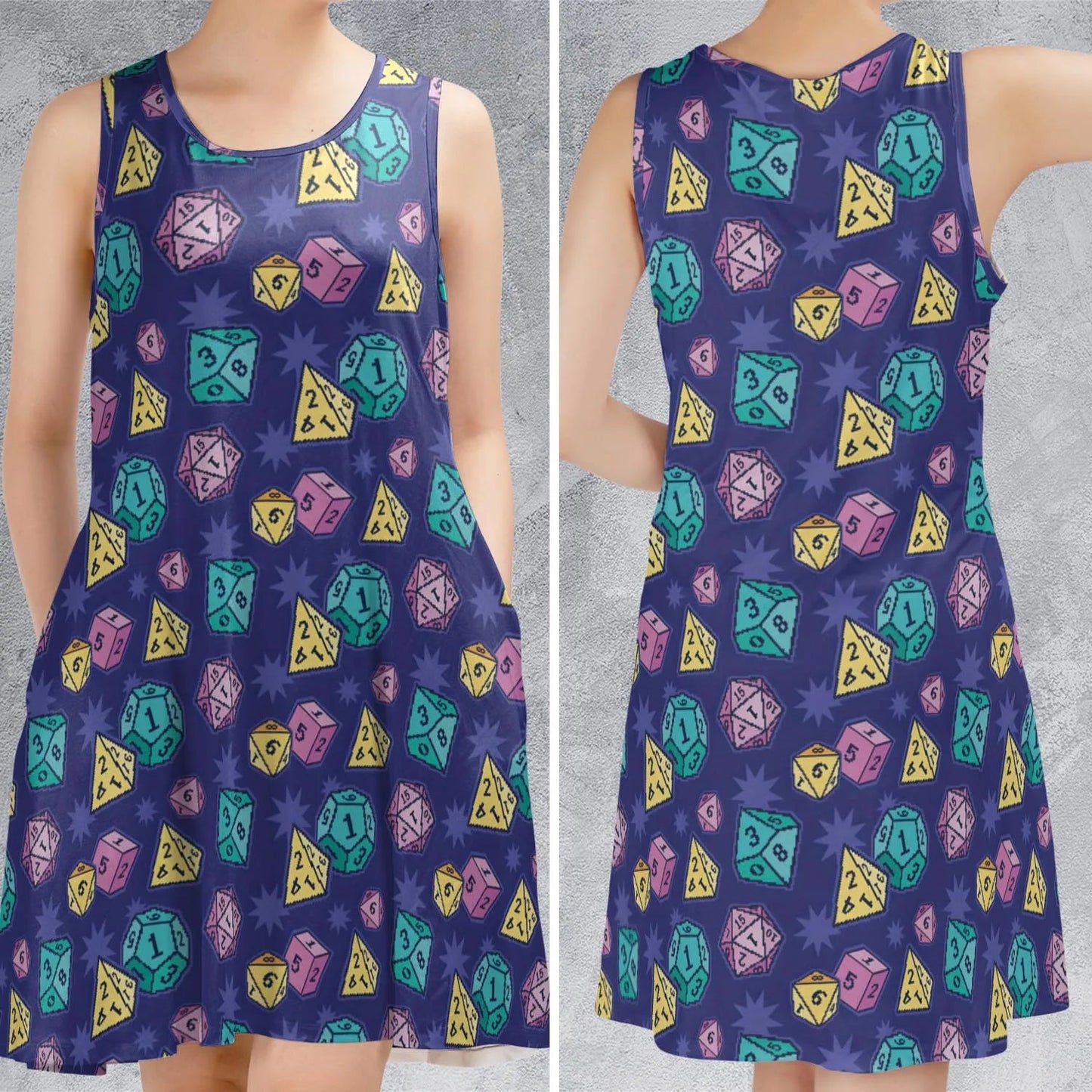 Casual Sleeveless Dress - D56SD8DA