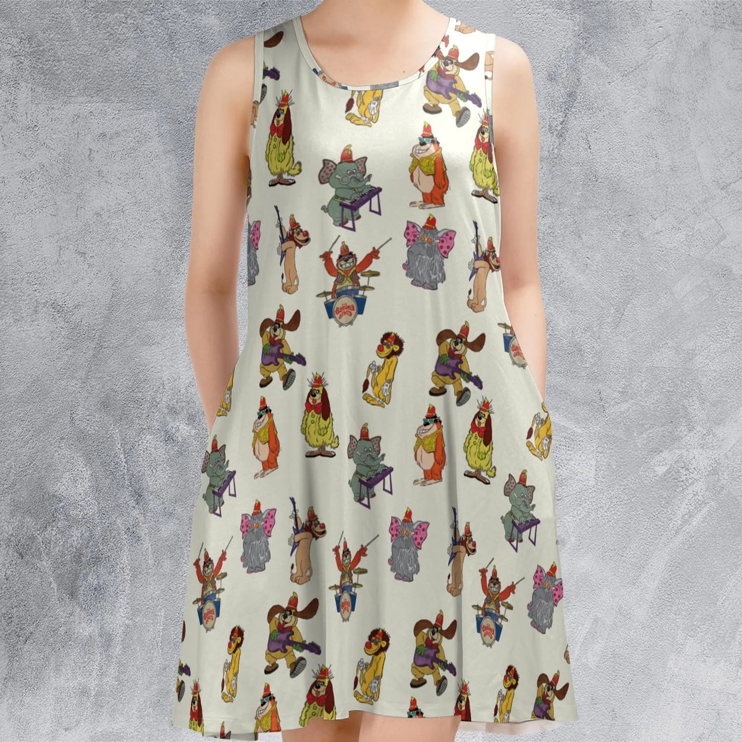 Casual Sleeveless Dress - G3NHT69K