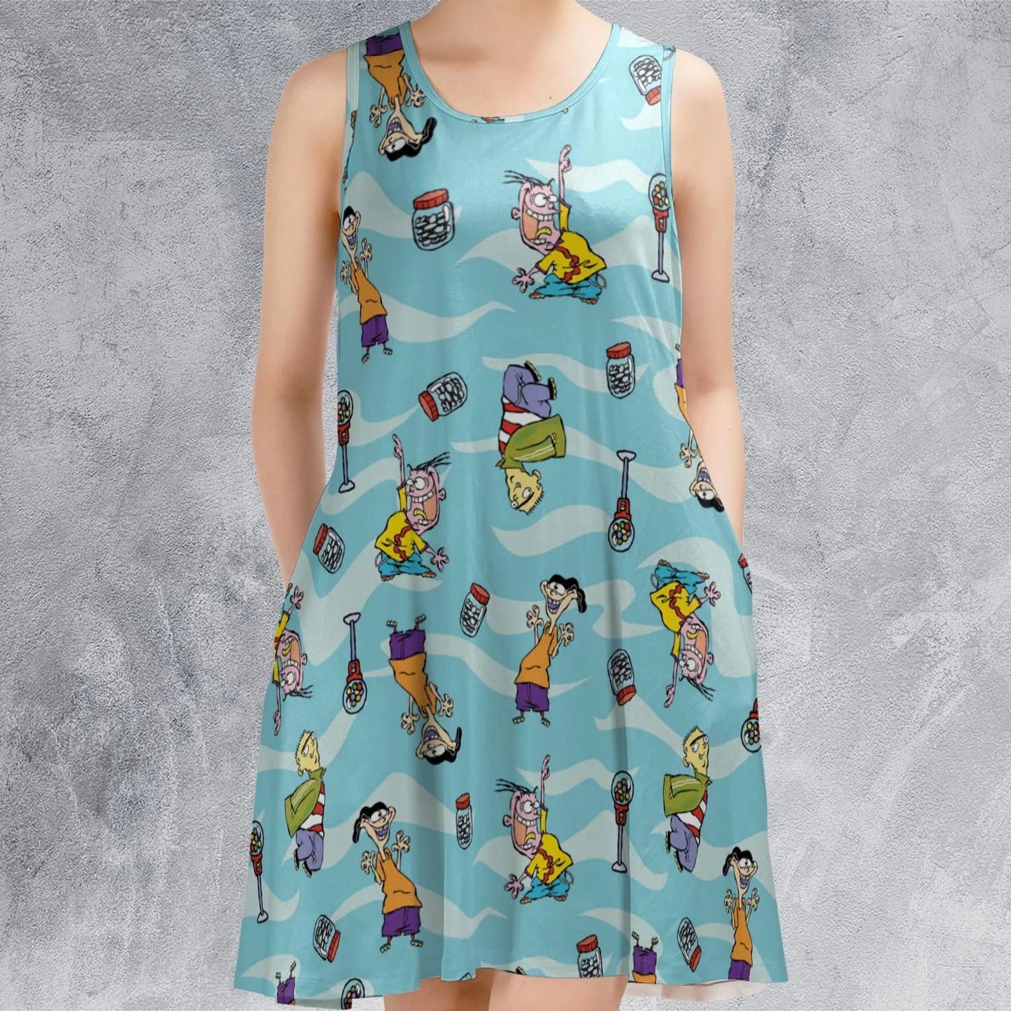 Casual Sleeveless Dress - D9M6LYSH