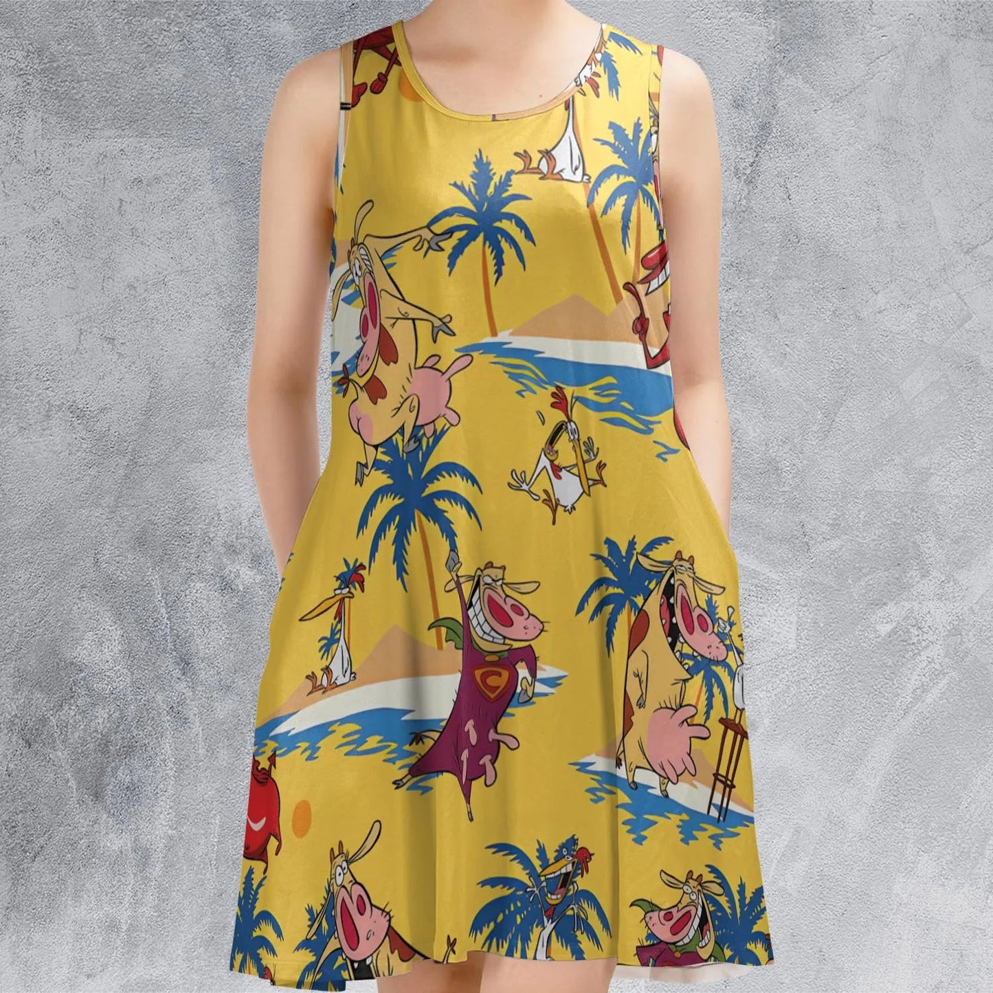Casual Sleeveless Dress - 5E5165W8