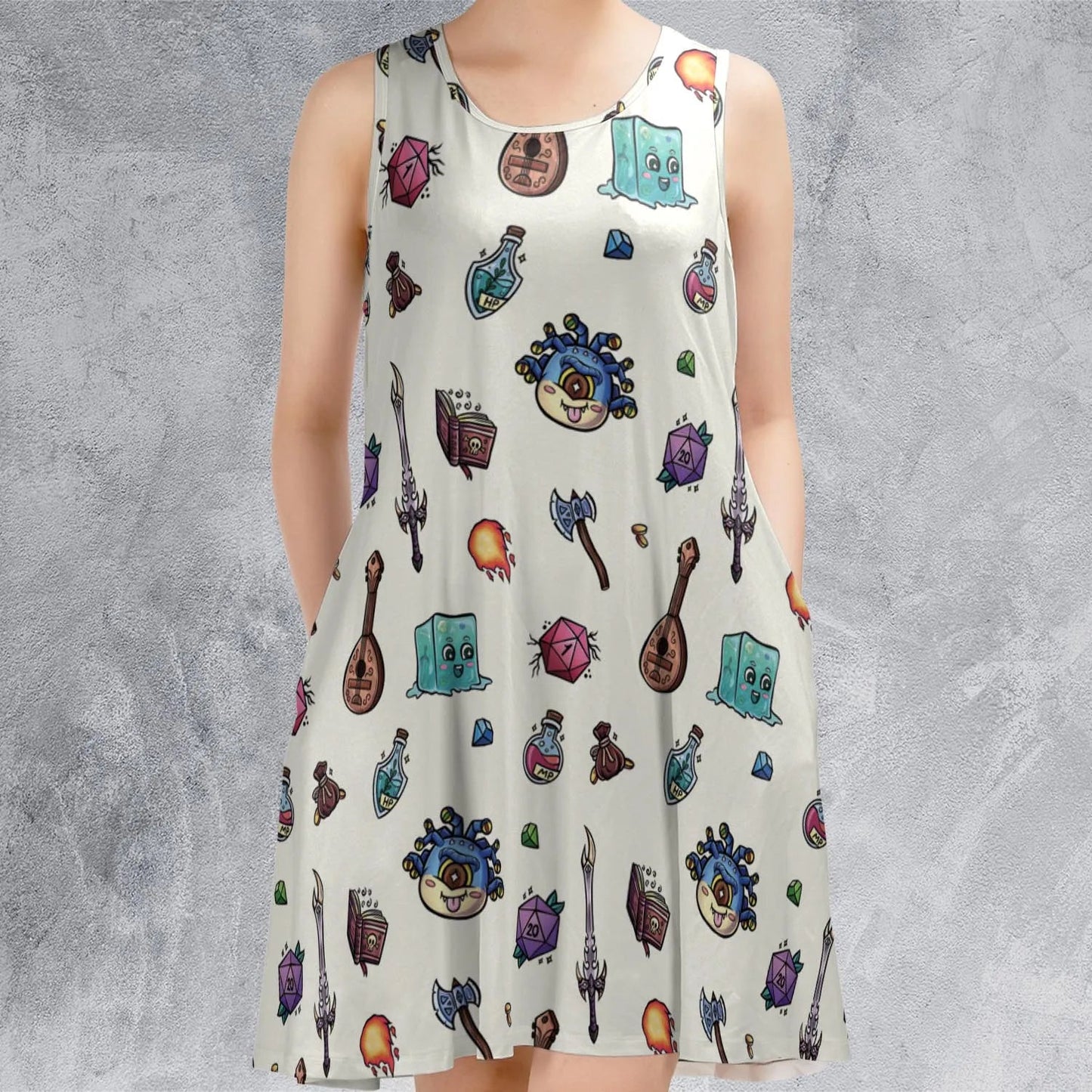 Casual Sleeveless Dress - H6UVLVTT