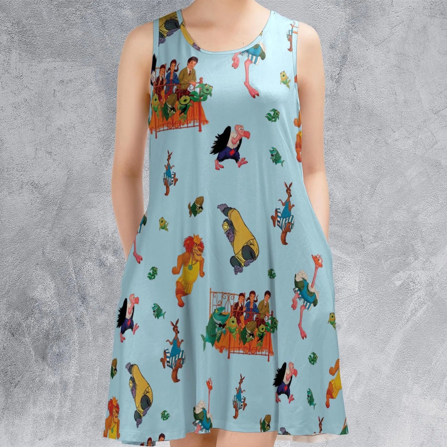 Casual Sleeveless Dress - 5672G3K7