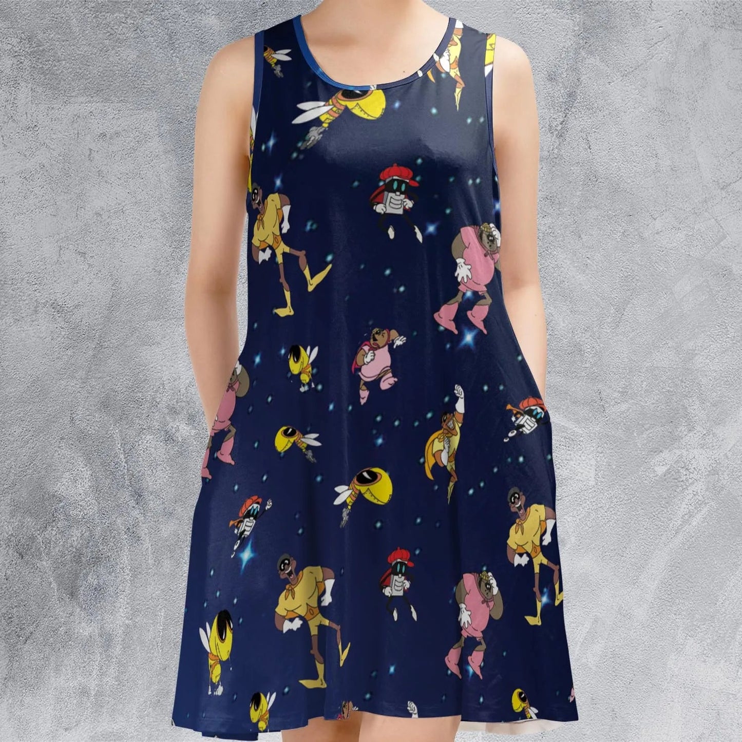 Casual Sleeveless Dress - MKBR216J