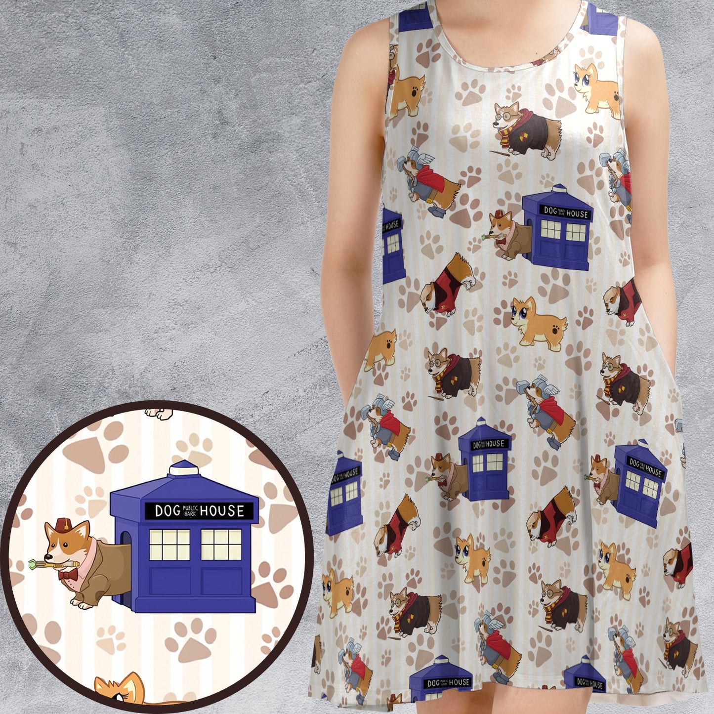 Casual Sleeveless Dress - PGWYDR9Q