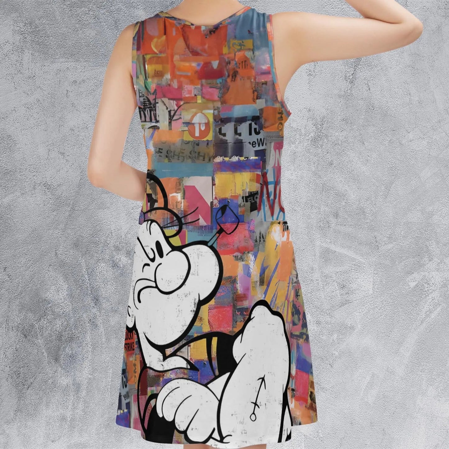 Casual Sleeveless Dress - 5JW1NY44