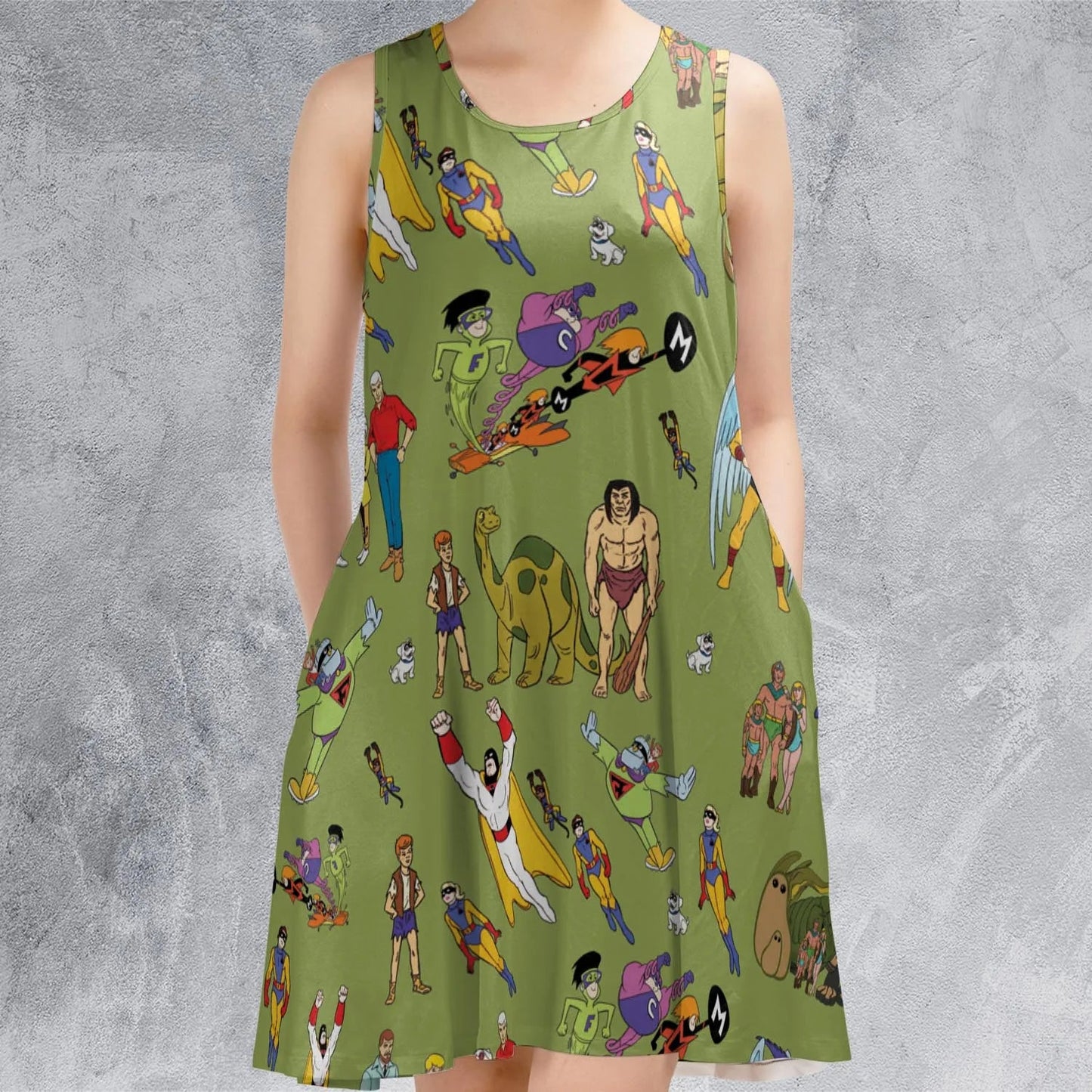 Casual Sleeveless Dress - EJS3QMZZ