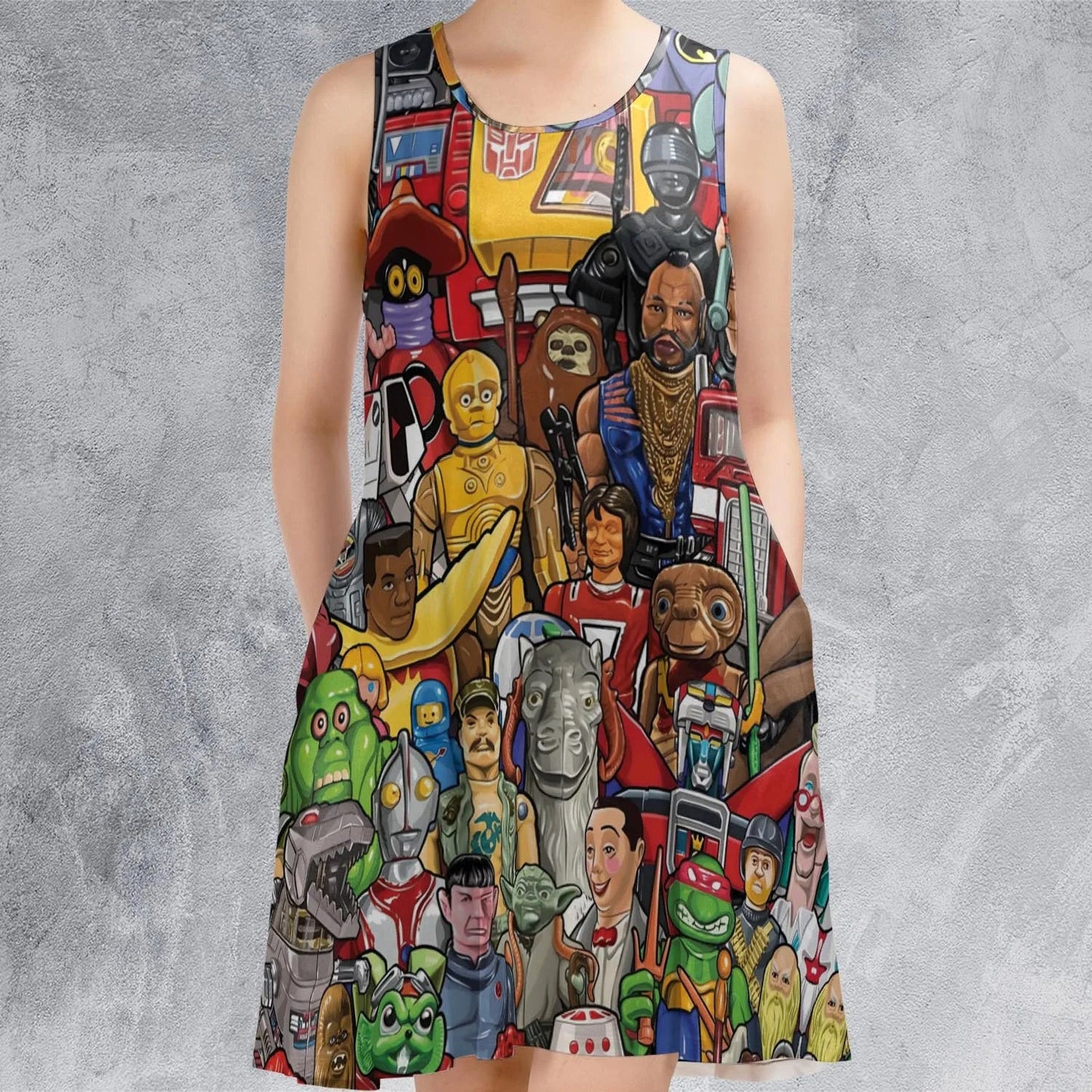 Casual Sleeveless Dress - 46WGU3RB