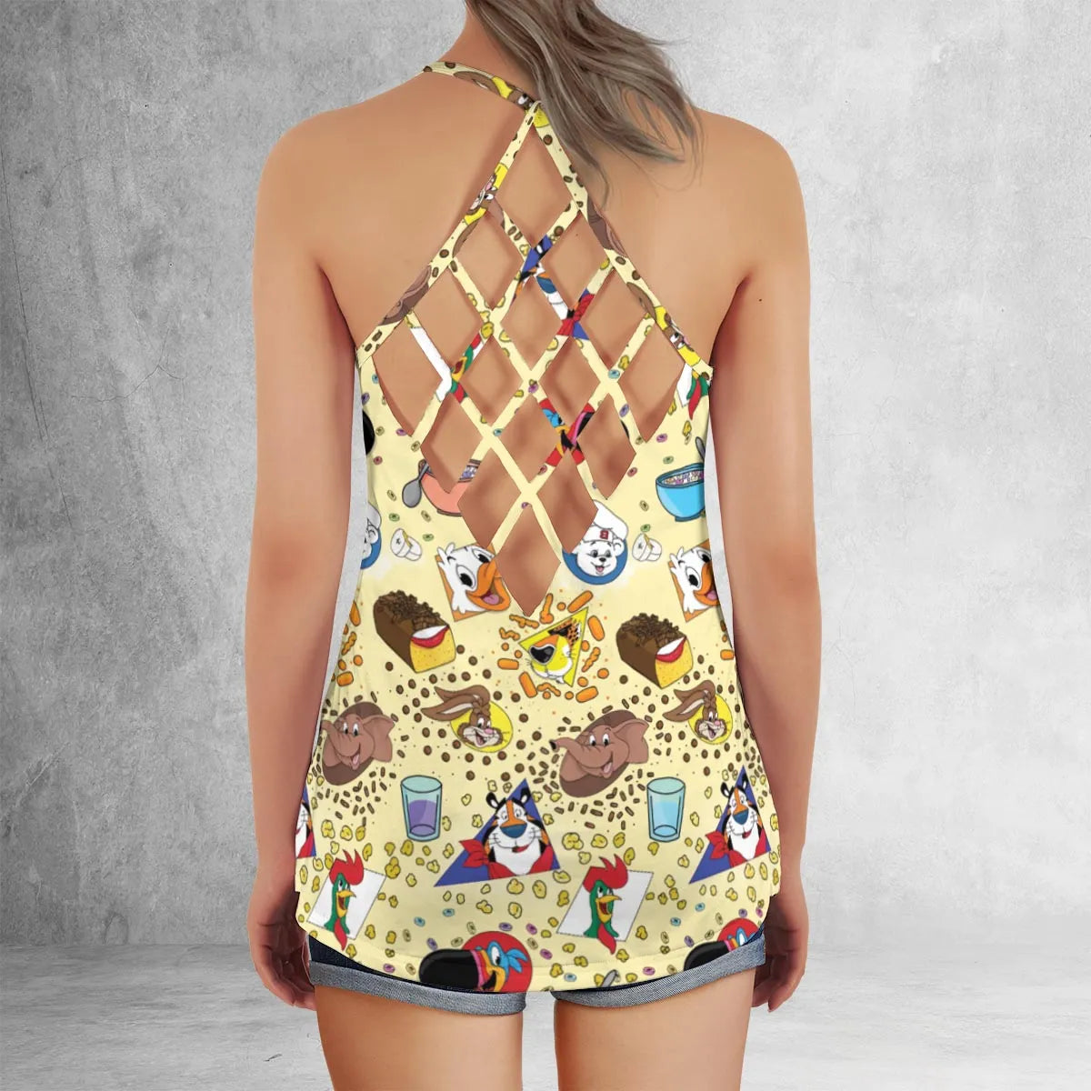 Lattice Back Tank Top - NAMU9H9N