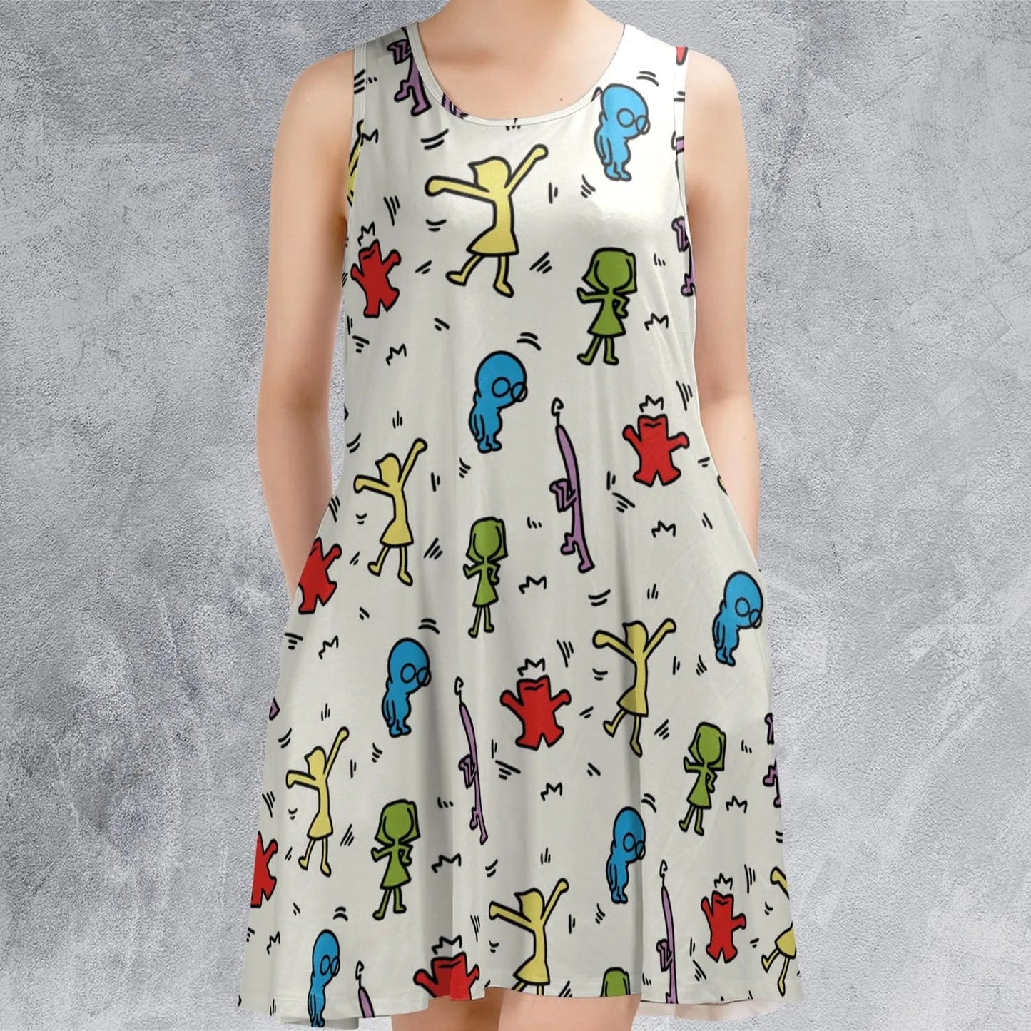 Casual Sleeveless Dress - 5RHK6N7A