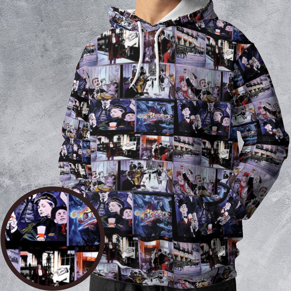 All-over Print Hoodie - 38SK1MEG -  - 1