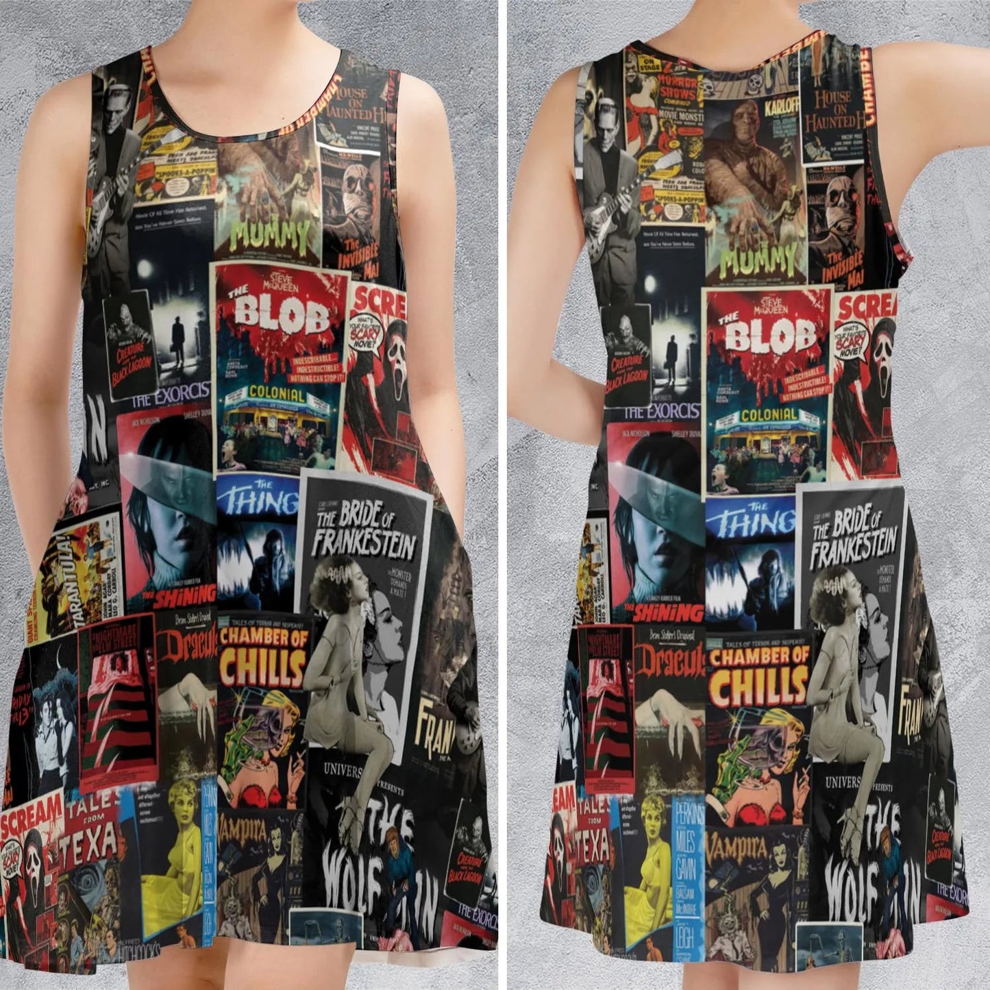 Casual Sleeveless Dress - 4JDJLK5R