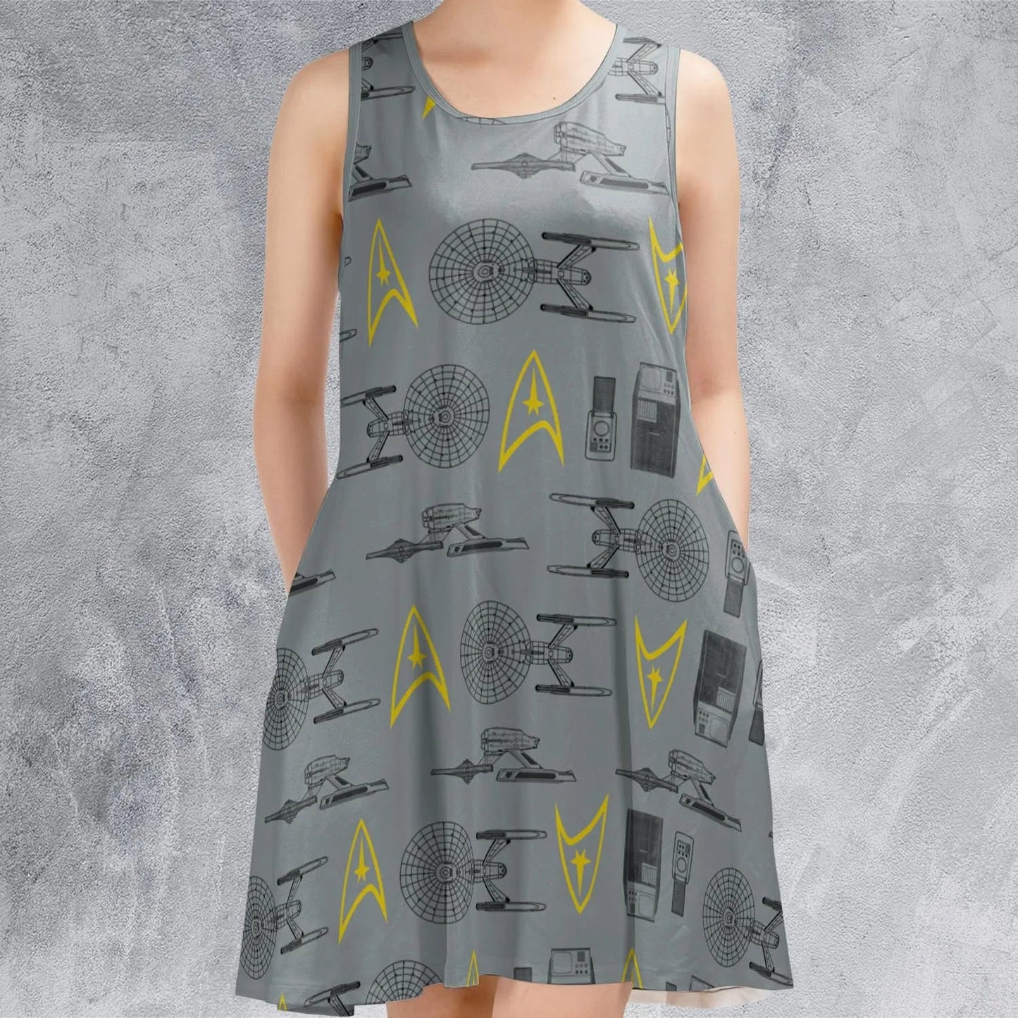 Casual Sleeveless Dress - MTR92QDV