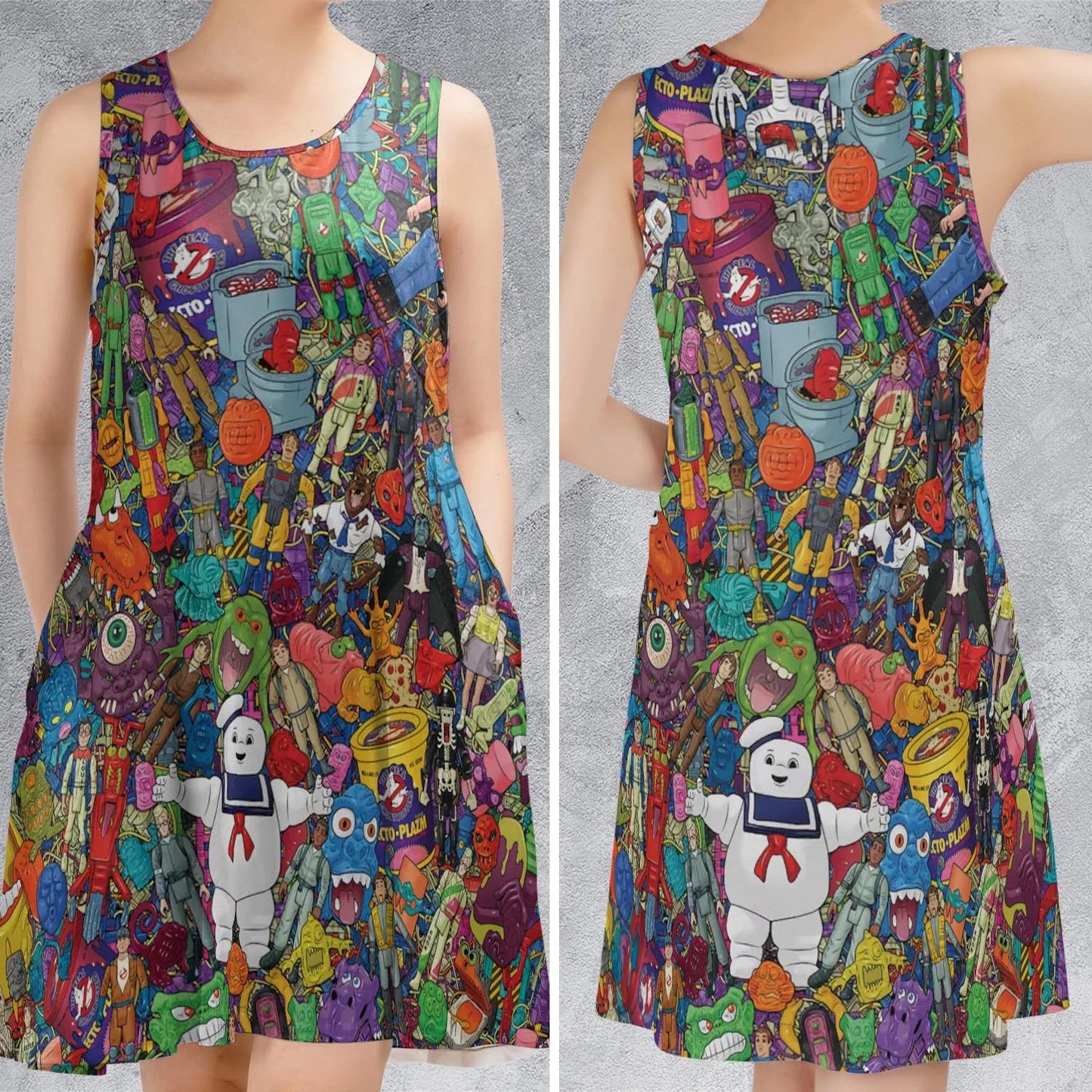Casual Sleeveless Dress - FB8HSZZB
