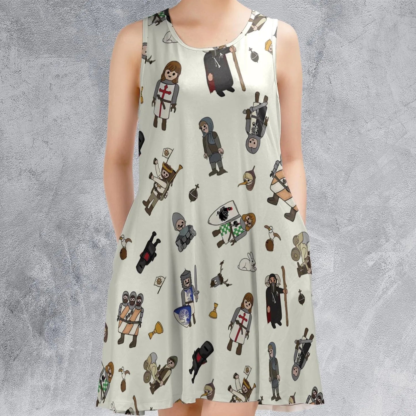 Casual Sleeveless Dress - LU83RFYV